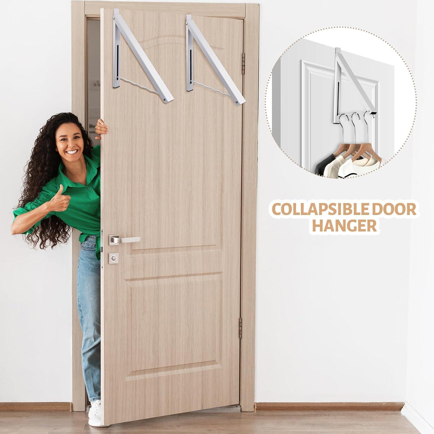 Organizador de Perchas Plegable Suzile - 2 Pcs Blanco