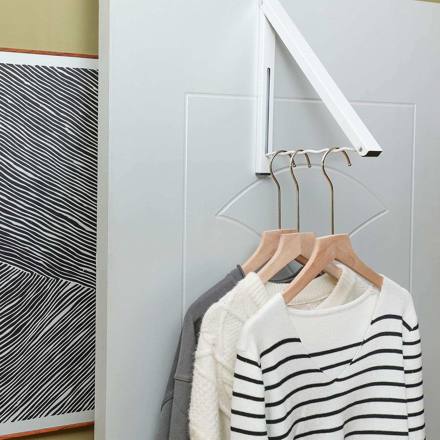 Organizador de Perchas Plegable Suzile - 2 Pcs Blanco