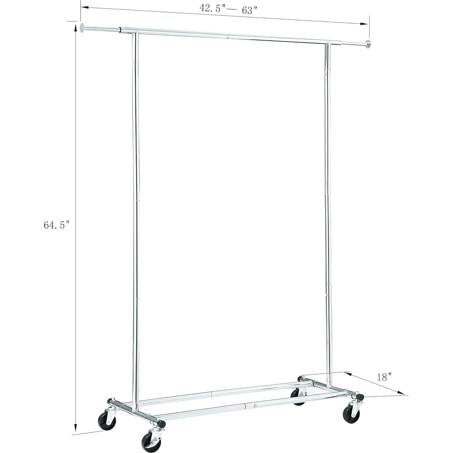 Estante de Ropa Plegable Econoco 121.9 cm Ajustable 113.4 kg