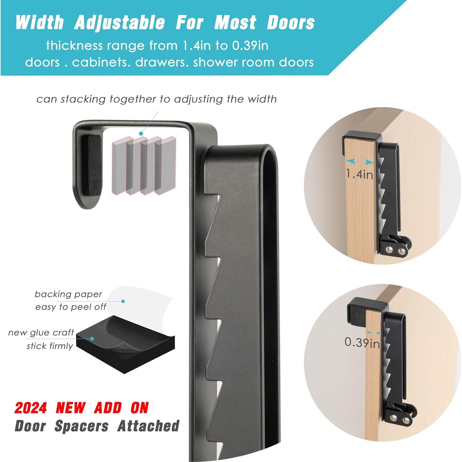 Paquete de 2 Percheros Metálicos TASEVO Ajustables Plegables