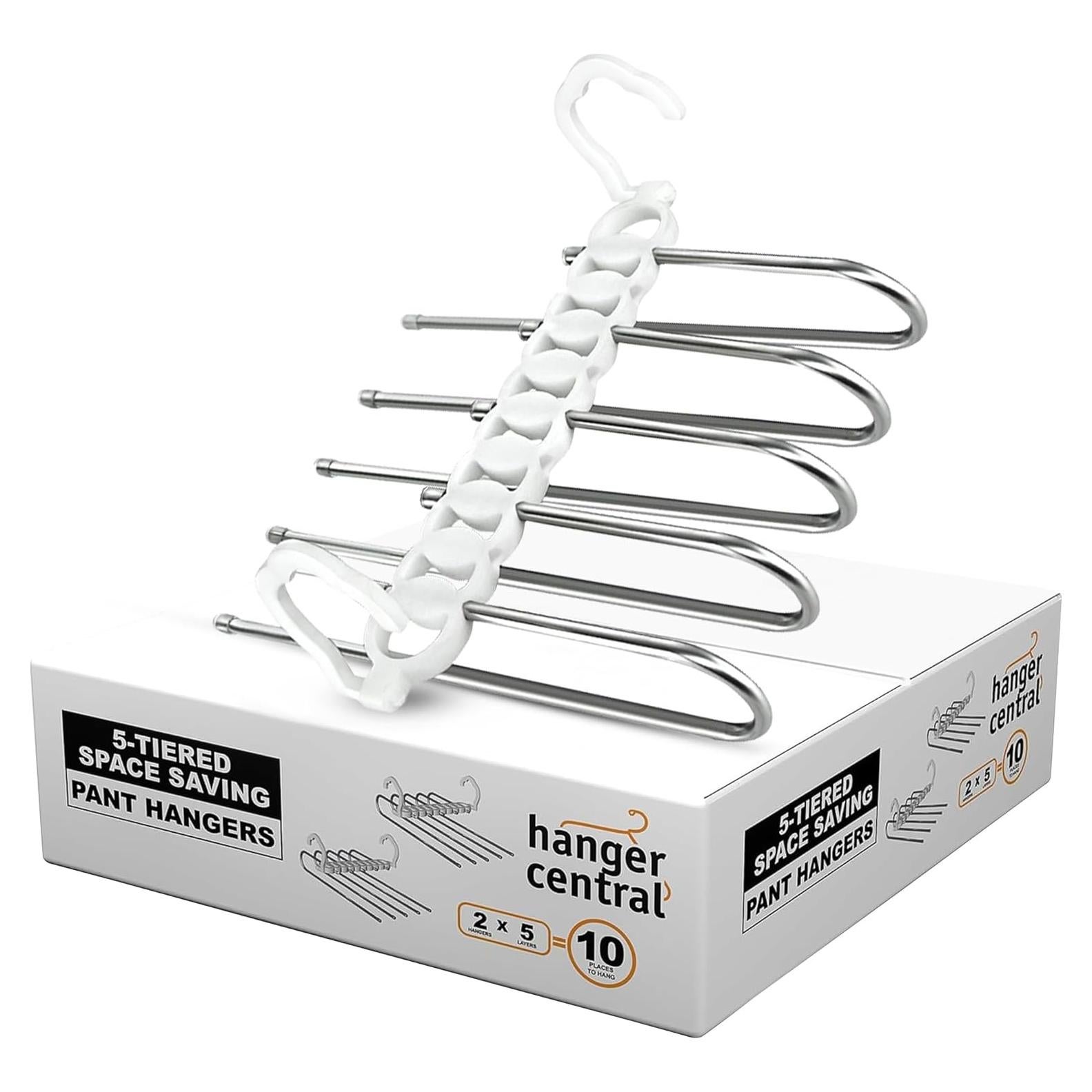 Perchero Central 2 Pack Plegable Antideslizante para Ropa