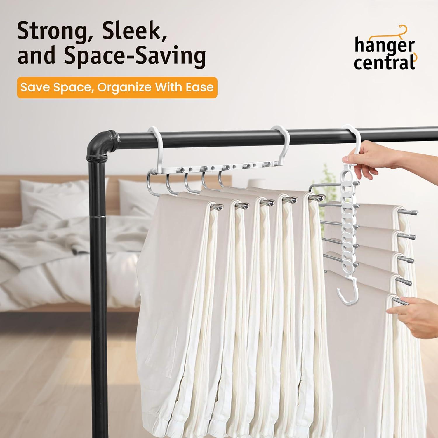 Perchero Central 2 Pack Plegable Antideslizante para Ropa