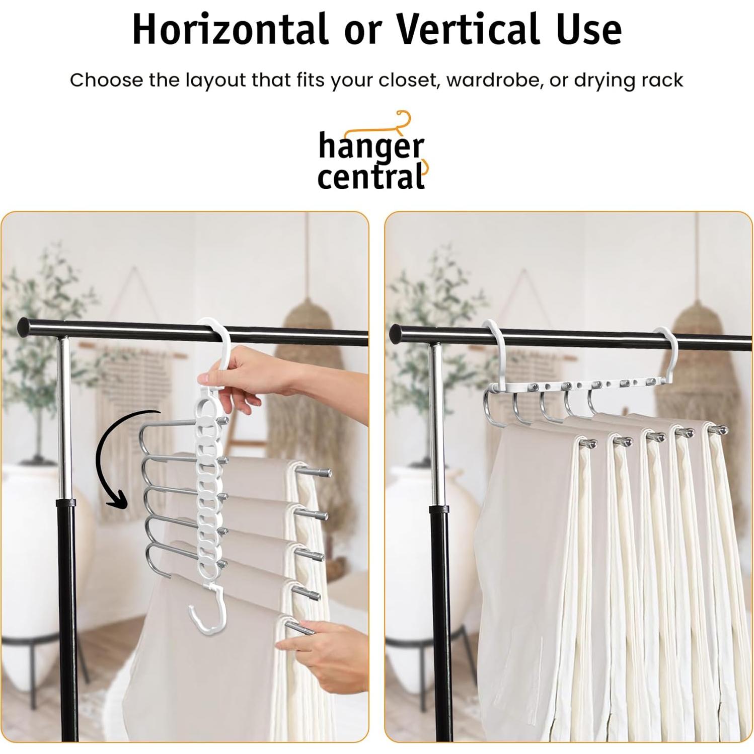 Perchero Central 2 Pack Plegable Antideslizante para Ropa