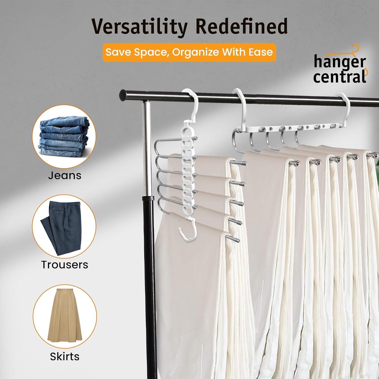 Perchero Central 2 Pack Plegable Antideslizante para Ropa