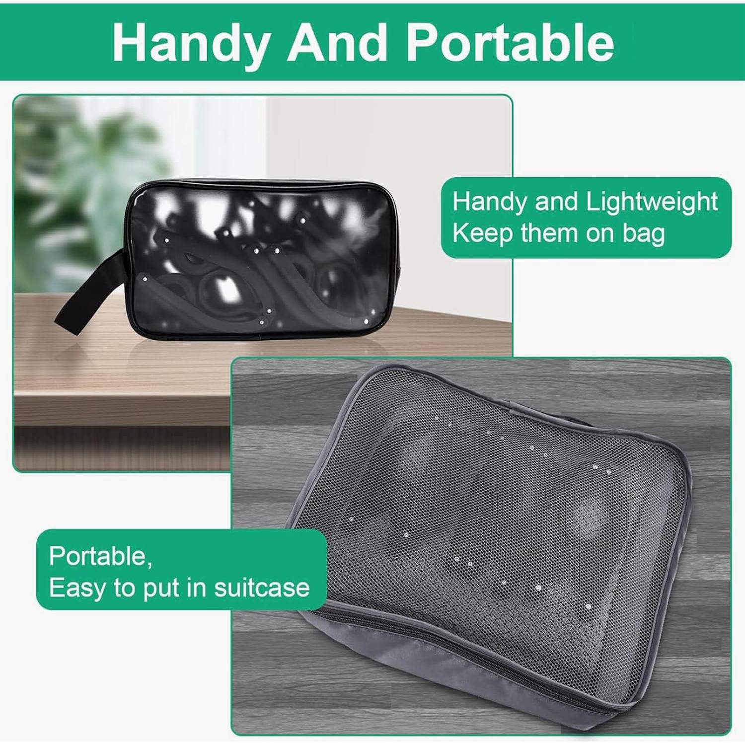 12 Perchas Plegables Negras Bgtecho Antideslizantes Viaje