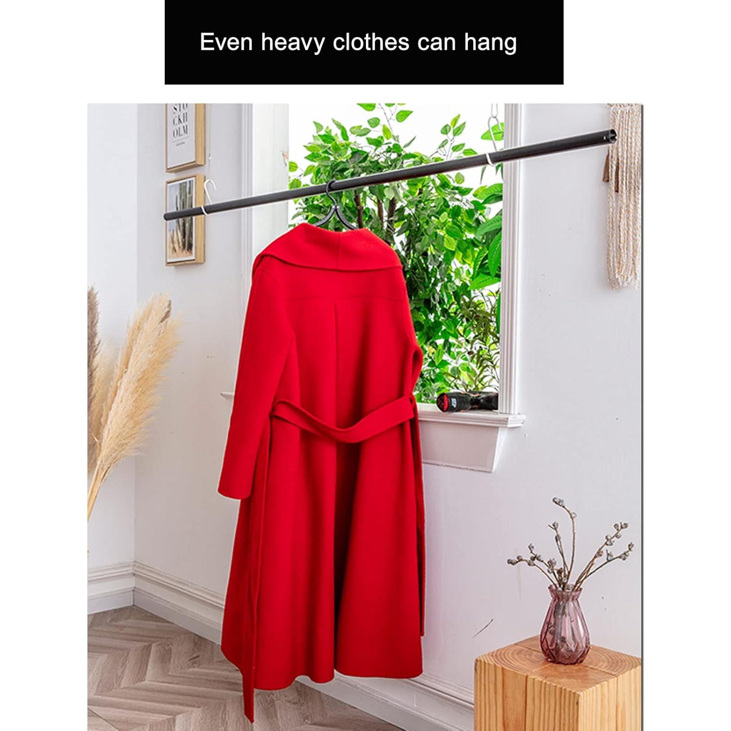 12 Perchas de Viaje Plegables Indistar Negras - Soporte Ropa