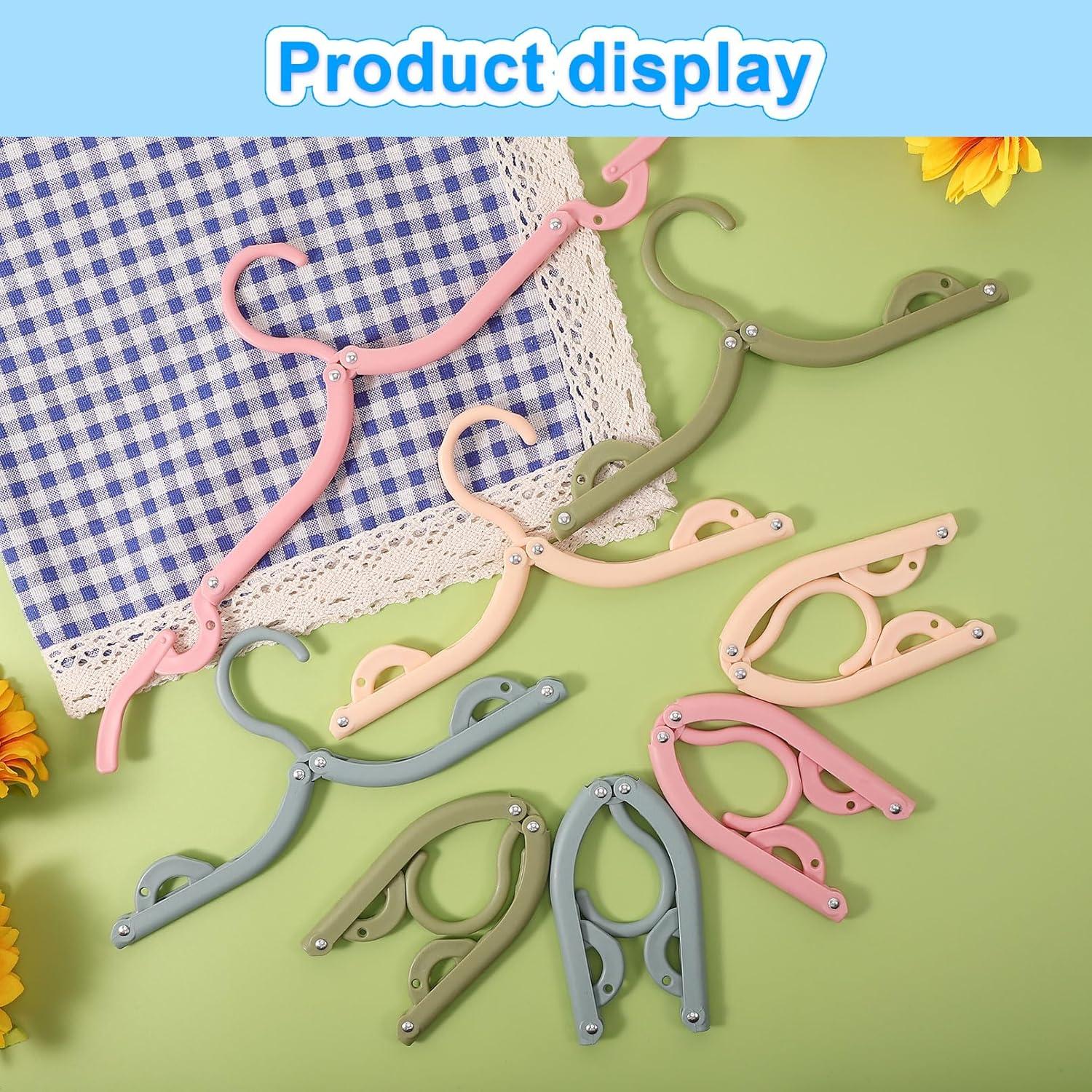 20 Perchas Plegables de Viaje Erinnmy - Antideslizantes y Ligeras