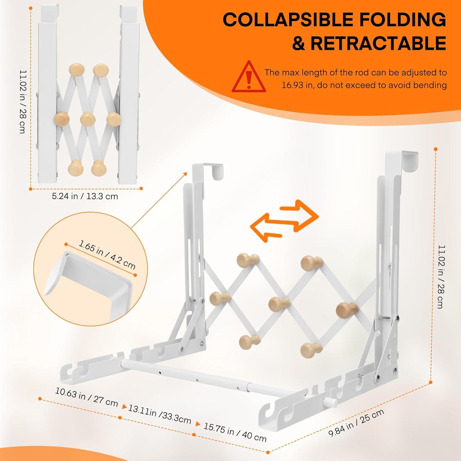 Estante de Secado sobre la Puerta FYY - 7 Ganchos Plegable
