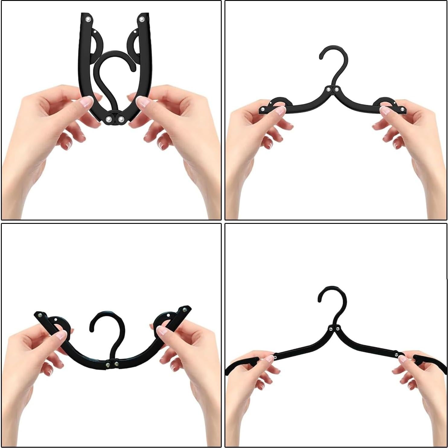 Percha Plegable de Viaje Heshebuy Multifuncional Negra