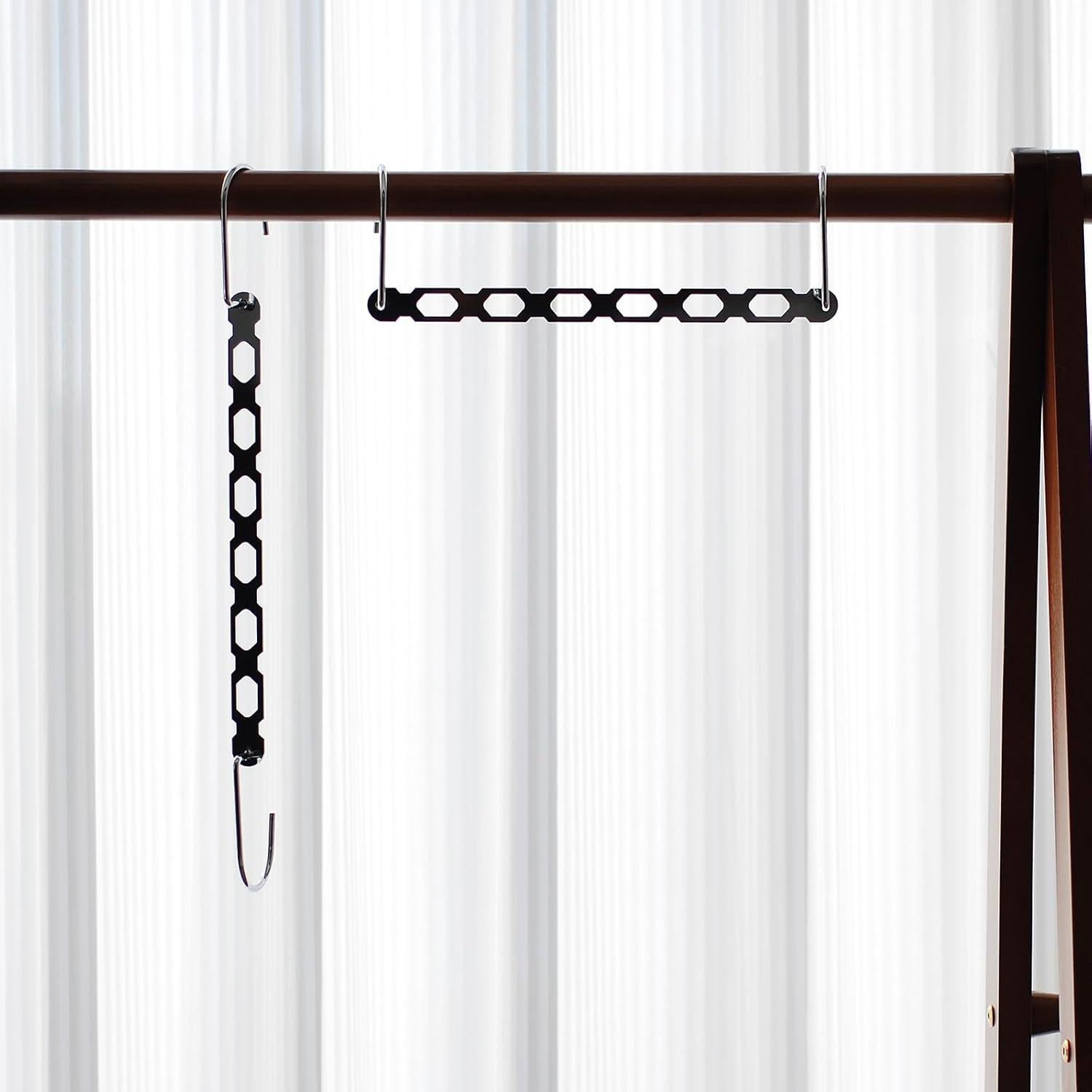 Perchas Ahorradoras de Espacio TREES & BREEZE 10 Piezas Metal