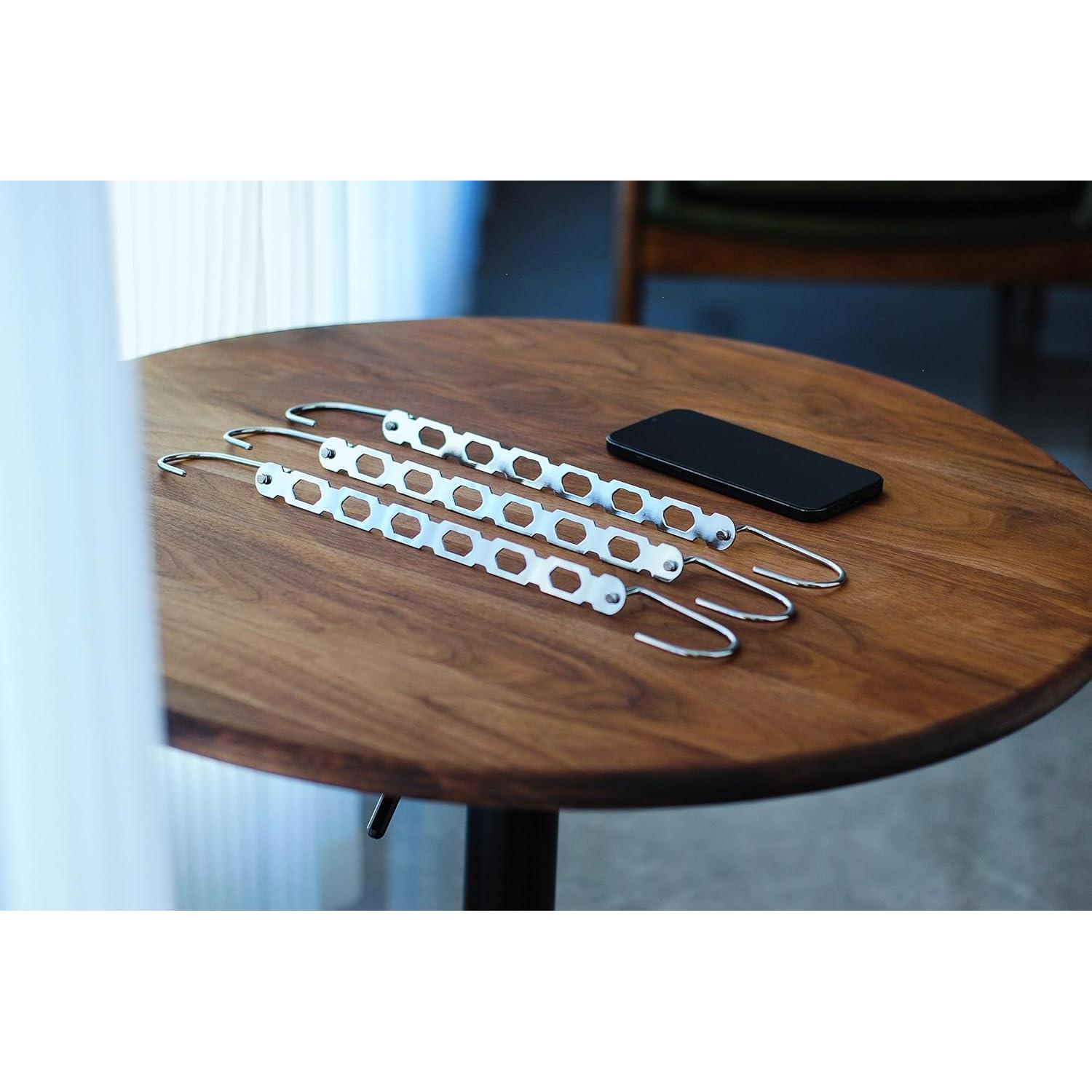 Perchas Ahorradoras de Espacio TREES & BREEZE 10 Piezas Metal