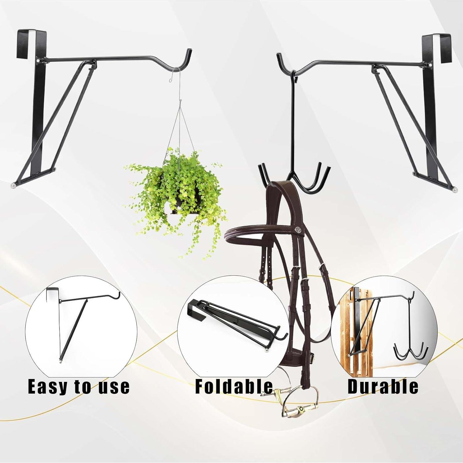 Perchero Plegable HDYEGY 2 Pcs para Colgar en Puerta 35.56 cm