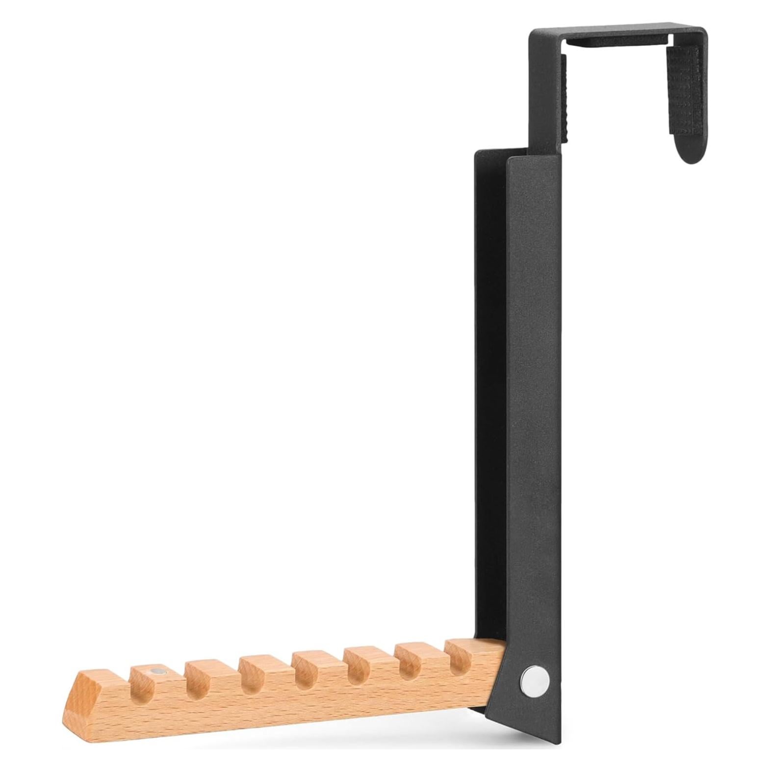 Perchero sobre la puerta TERRA HOME negro plegable 1 pieza