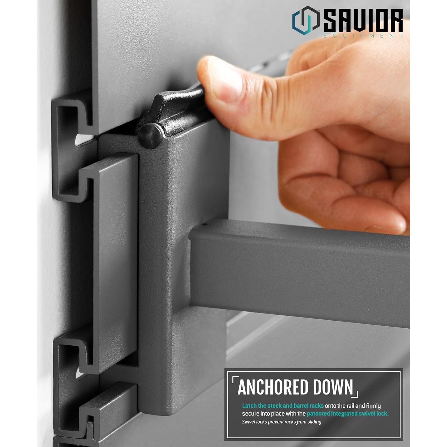 Estante de Pared Plegable Equipos Savior 43 cm Gris Soporte