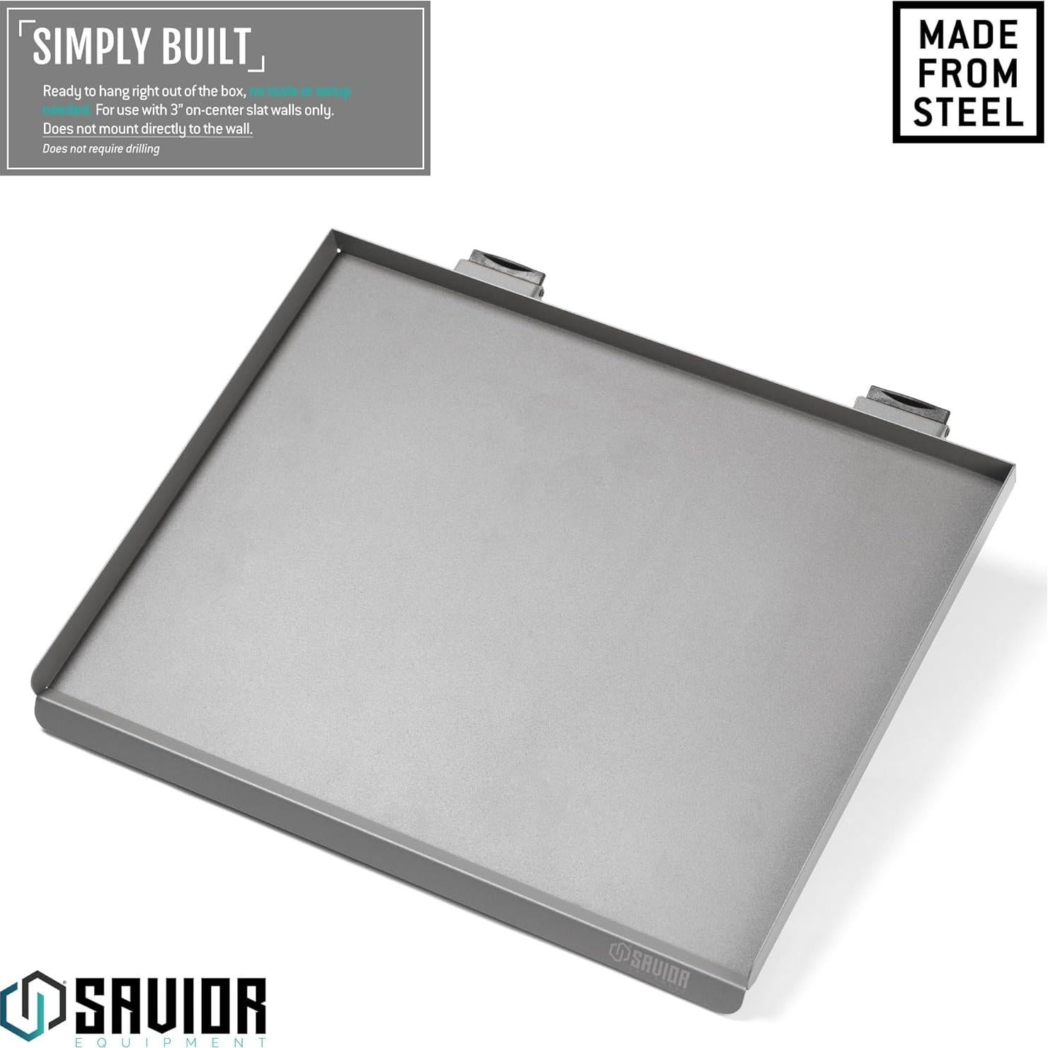 Estante de Pared Plegable Equipos Savior 43 cm Gris Soporte