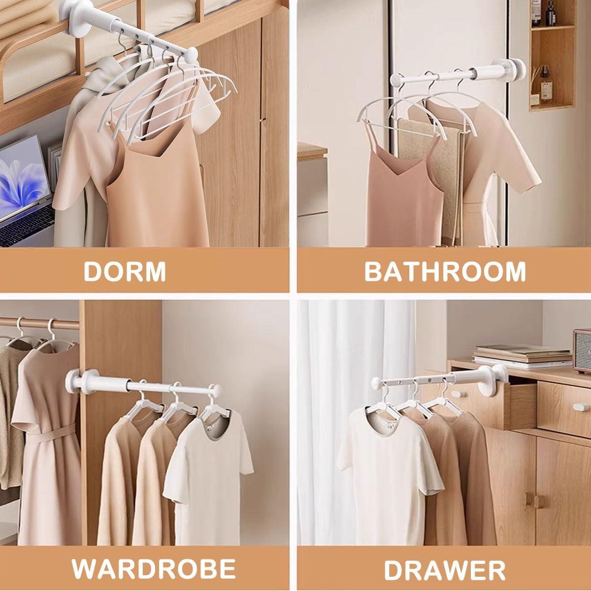 Perchero Retráctil Euthymiaze para Secar Ropa de Viaje - 2 Unidades