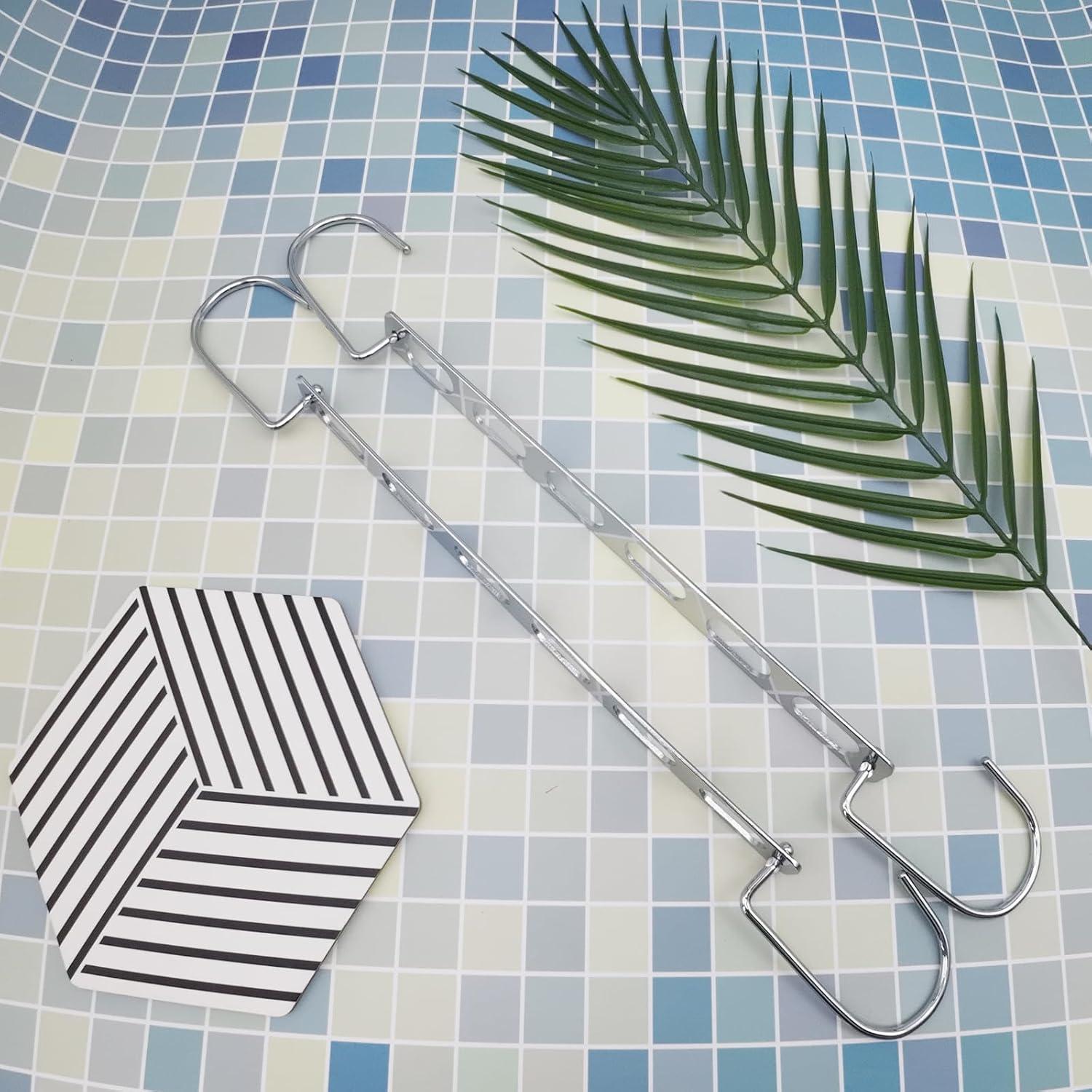 12 Perchas Metálicas Plegables WONGPERG Ahorra Espacio 0.91kg