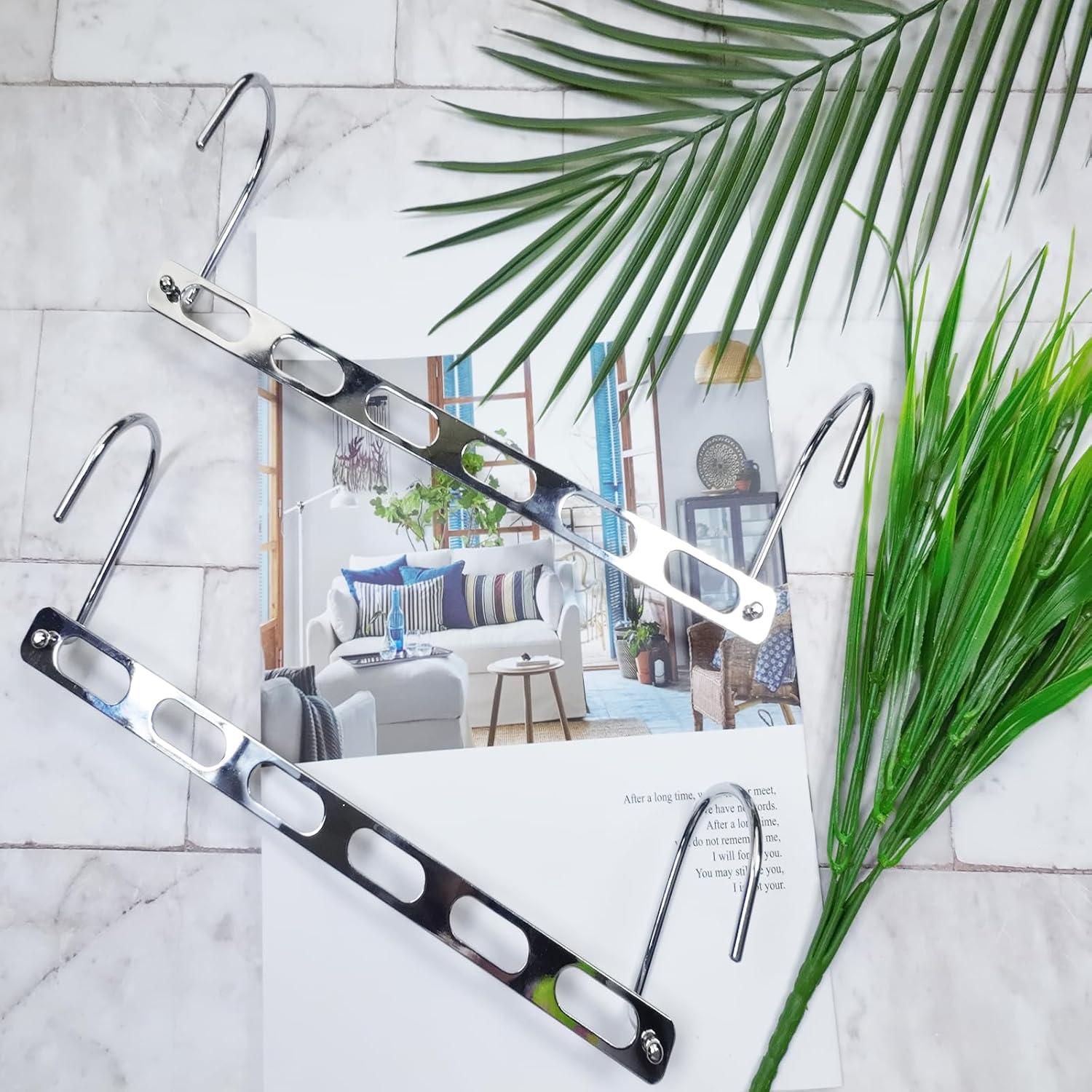 12 Perchas Metálicas Plegables WONGPERG Ahorra Espacio 0.91kg