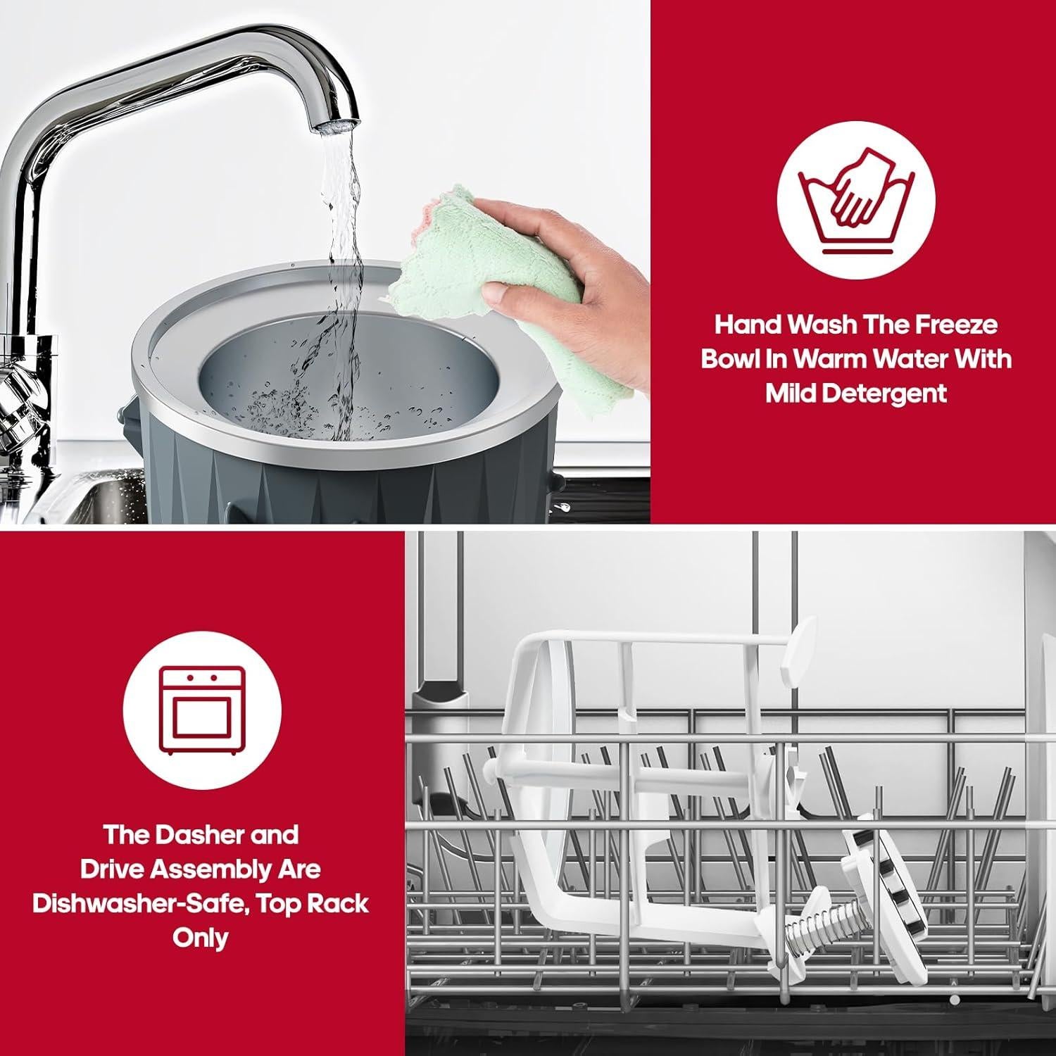 Accesorio Hacedor de Helados InnoMoon para Batidora KitchenAid 1.89L