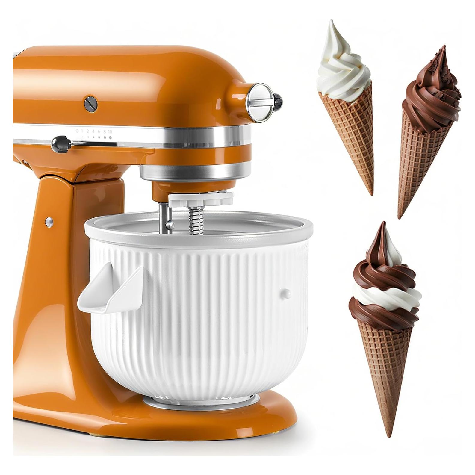 Accesorio para Hacer Helados FOKIEE para Batidoras KitchenAid 2L