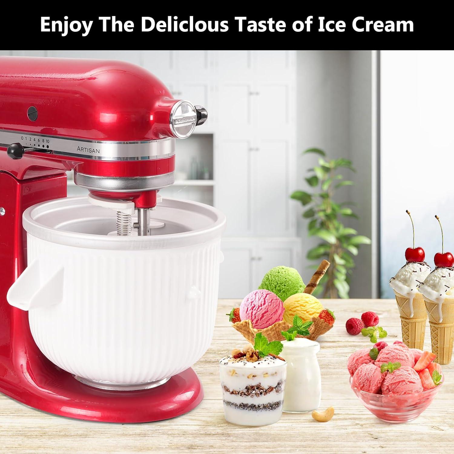 Máquina de Hacer Helados MEILEYII 2 Cuartos para Kitchenaid