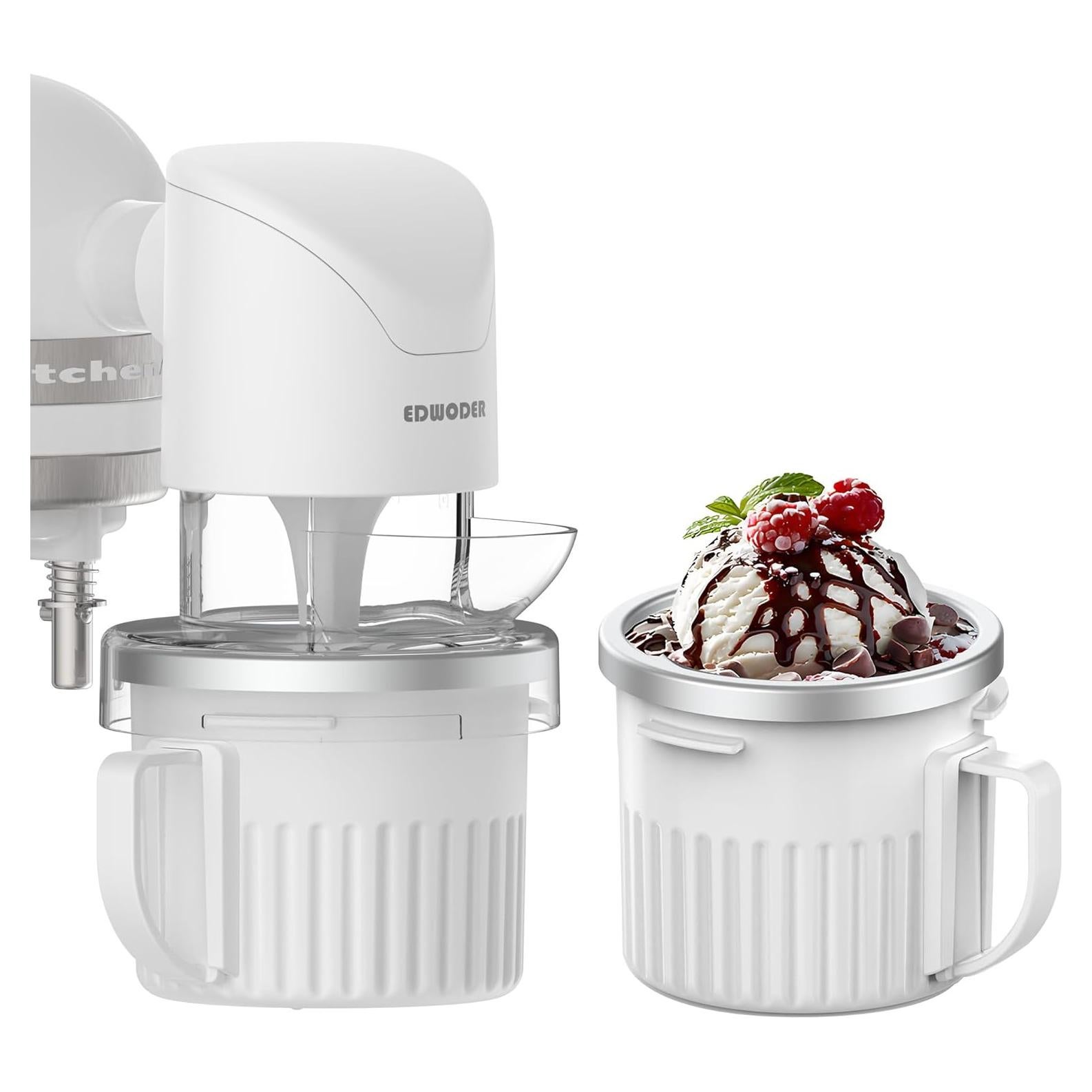 Accesorio para Helados EDWODER para Mezclador KitchenAid 250ml