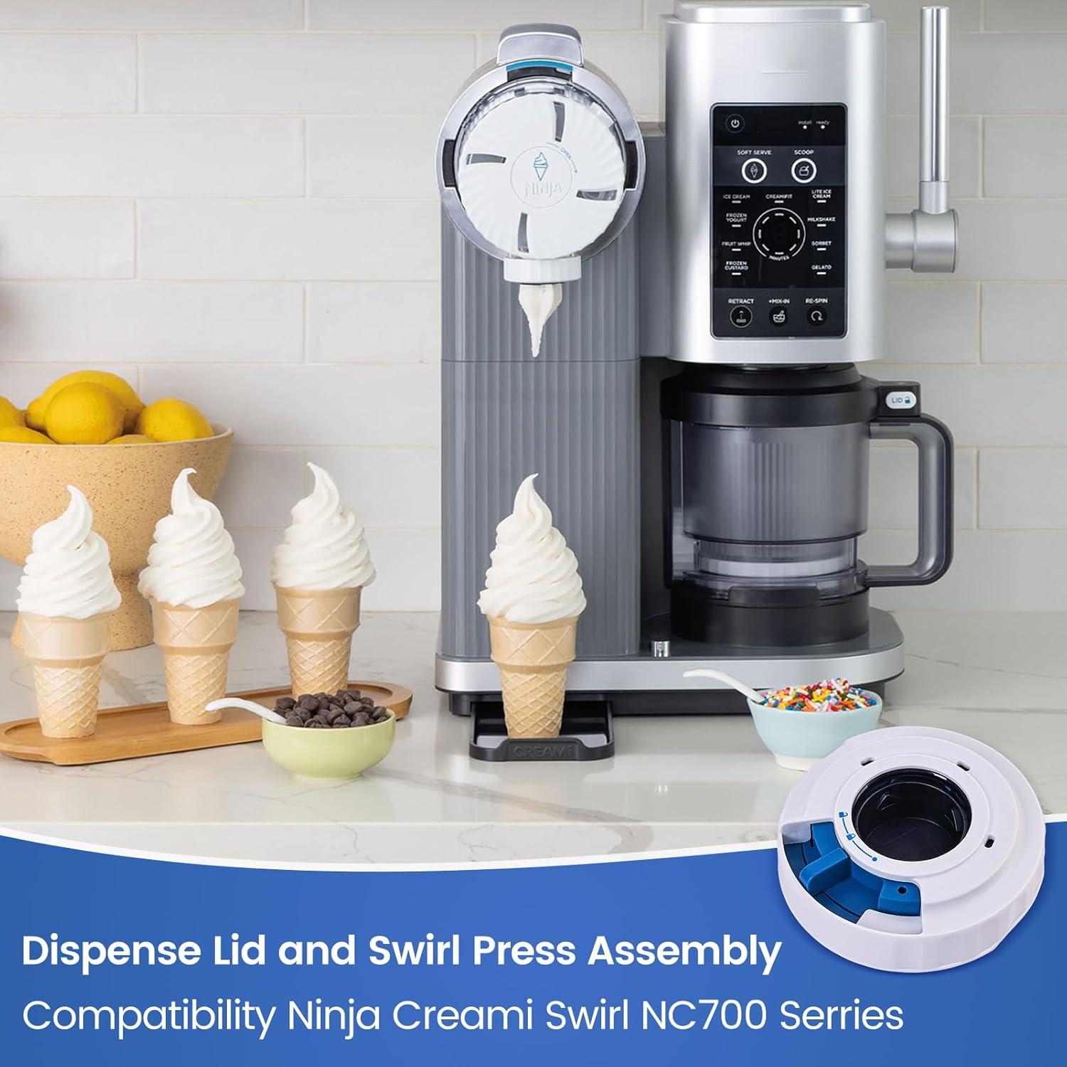 Tapa de dispensación Ninja Swirl 701 - Reemplazo ABS Blanco