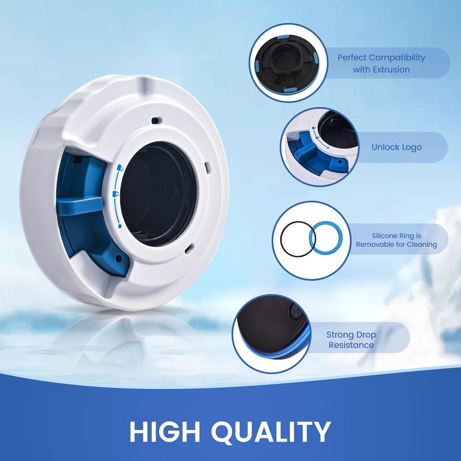 Tapa de dispensación Ninja Swirl 701 - Reemplazo ABS Blanco