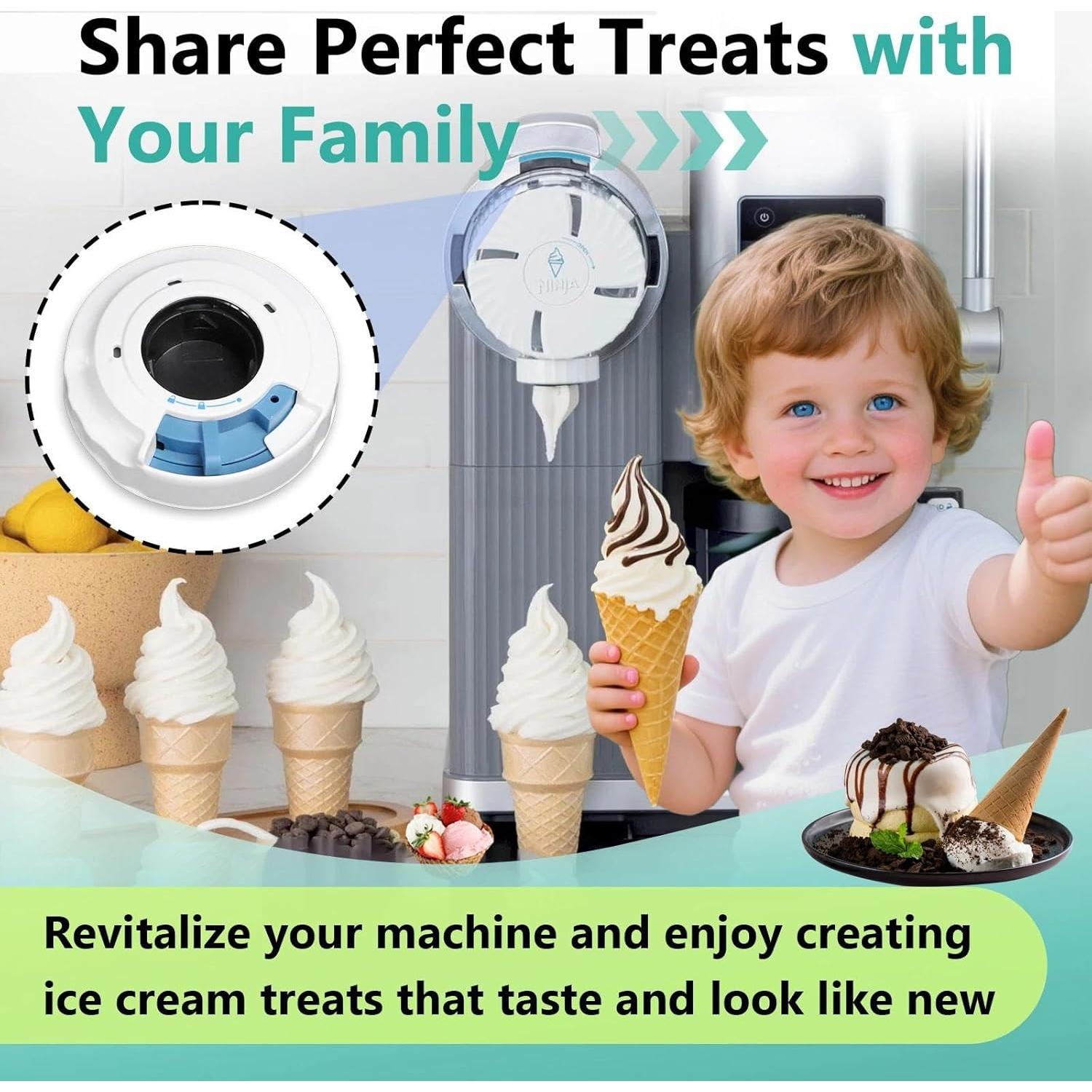 Tapa dispensadora y prensa Kamrexi para Ninja Swirl NC700/701/701C