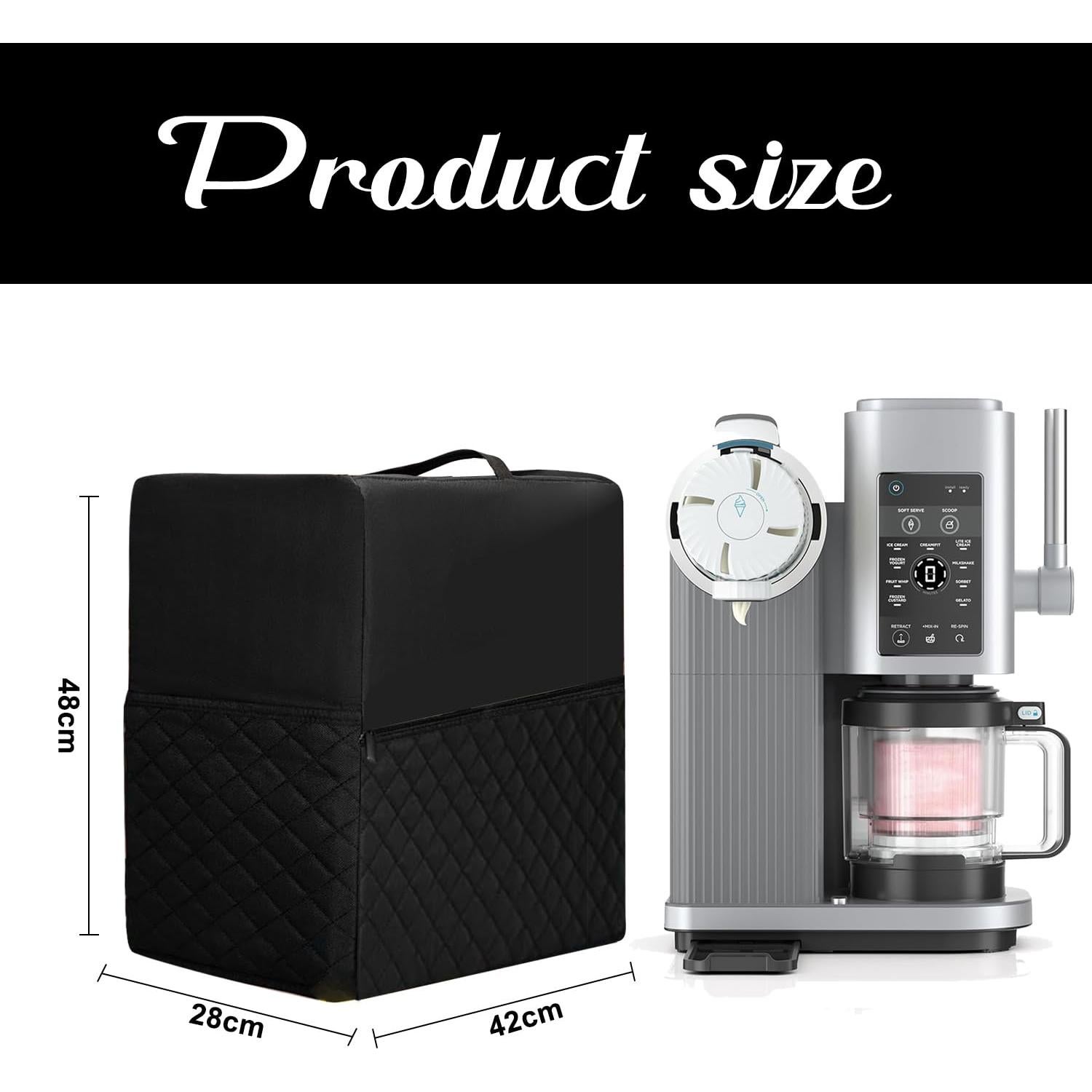 Cubierta de Polvo Ninja CREAMi NC701 Impermeable Negra