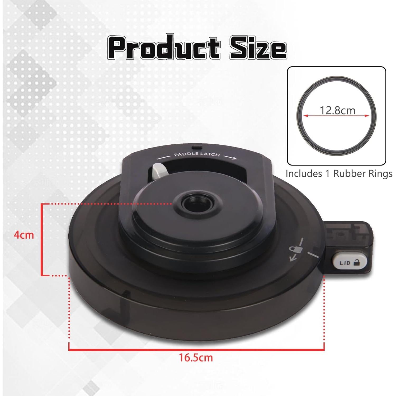 Tapa de Tazón Exterior Repuesto FIIOEOY NC500/NC501 Apta Lavavajillas