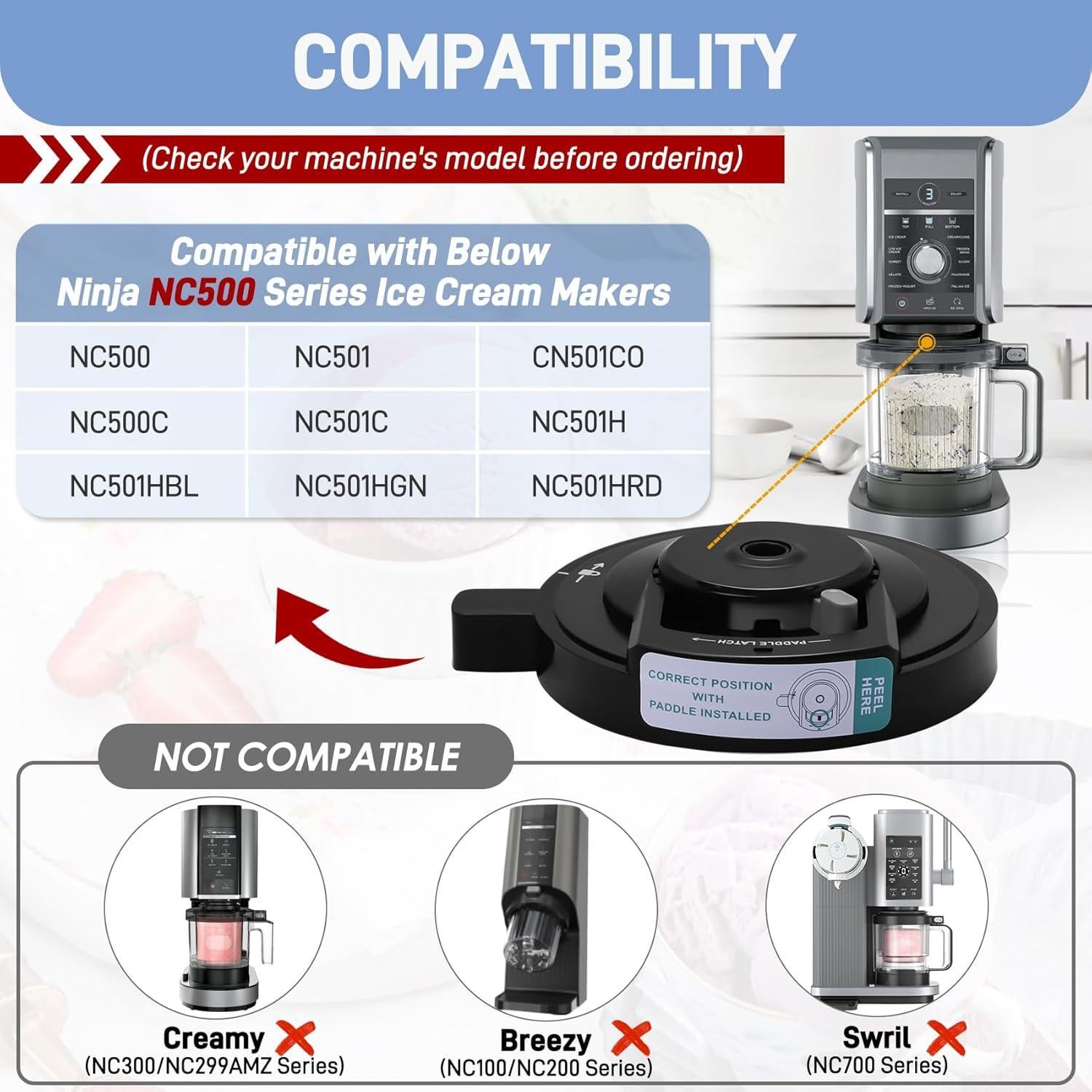 Tapa de Tazón Exterior NANOBABY para Ninja Creami Deluxe NC500