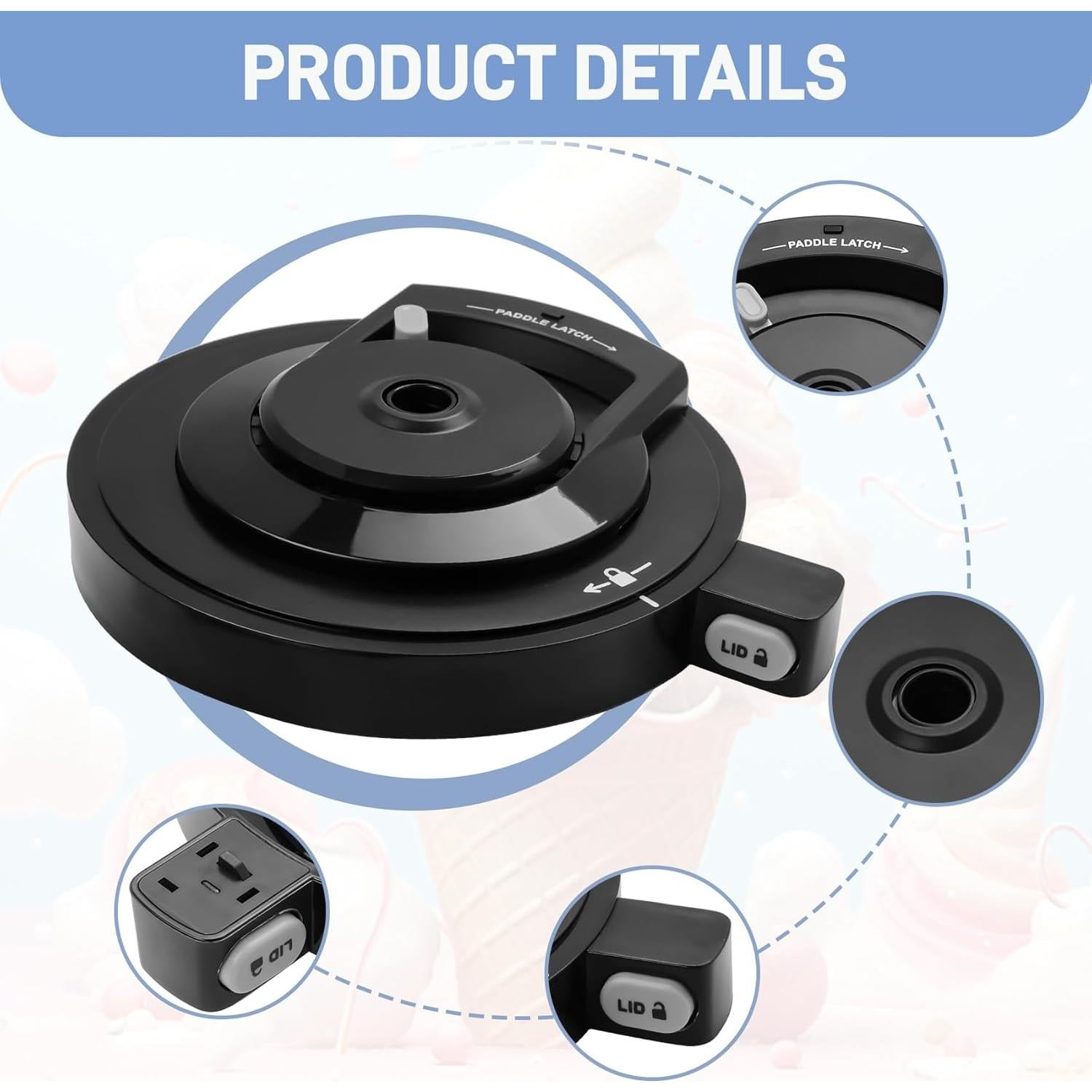 Tapa de Tazón Exterior NANOBABY para Ninja Creami Deluxe NC500