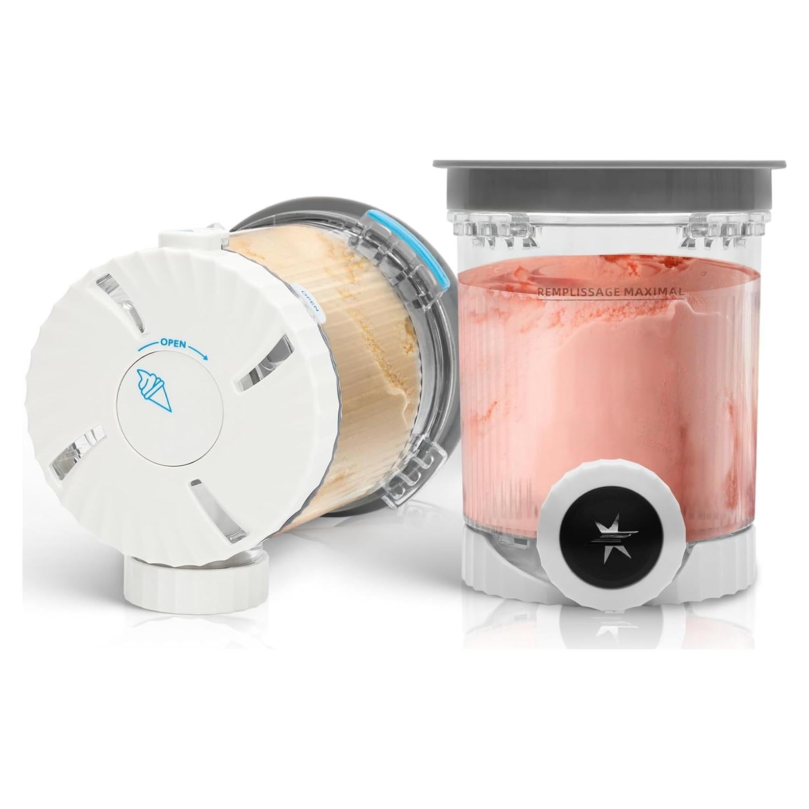 Contenedores de Pint Ninja Swirl Powhorse 16oz - Paquete de 2