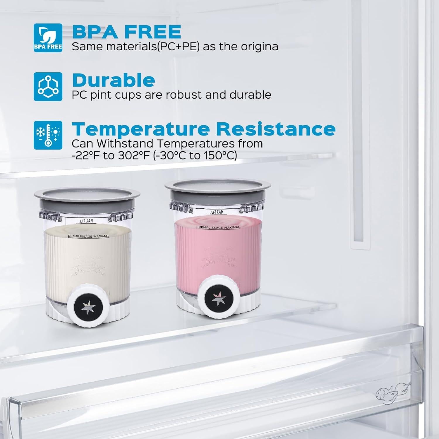 Recipientes Vione 2pack para Ninja Swirl NC700 - BPA Free