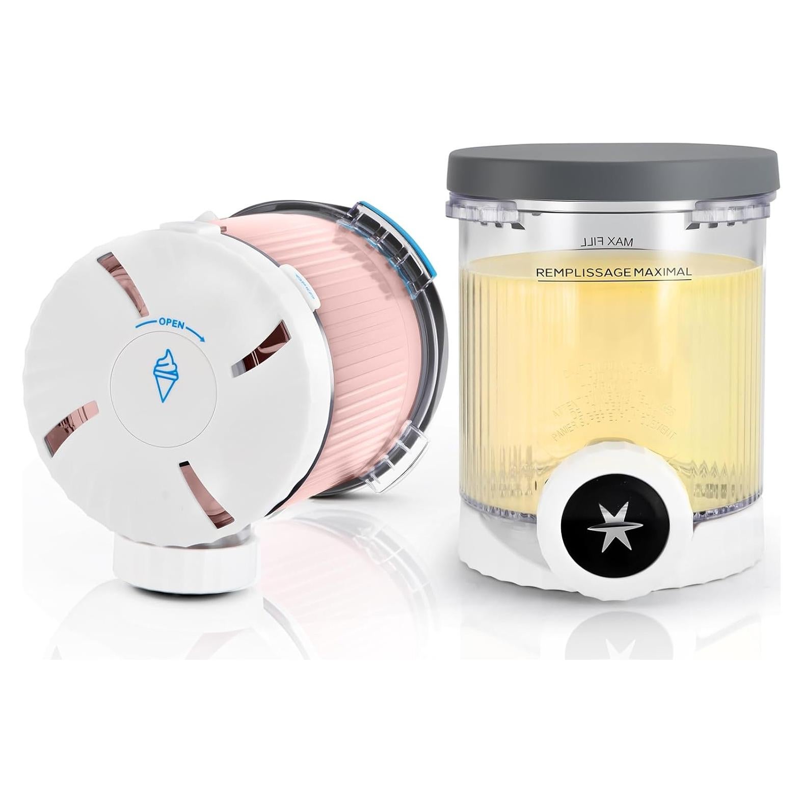 Reemplazo Jeroesja 2-Pack Pints y Tapas para Ninja NC701