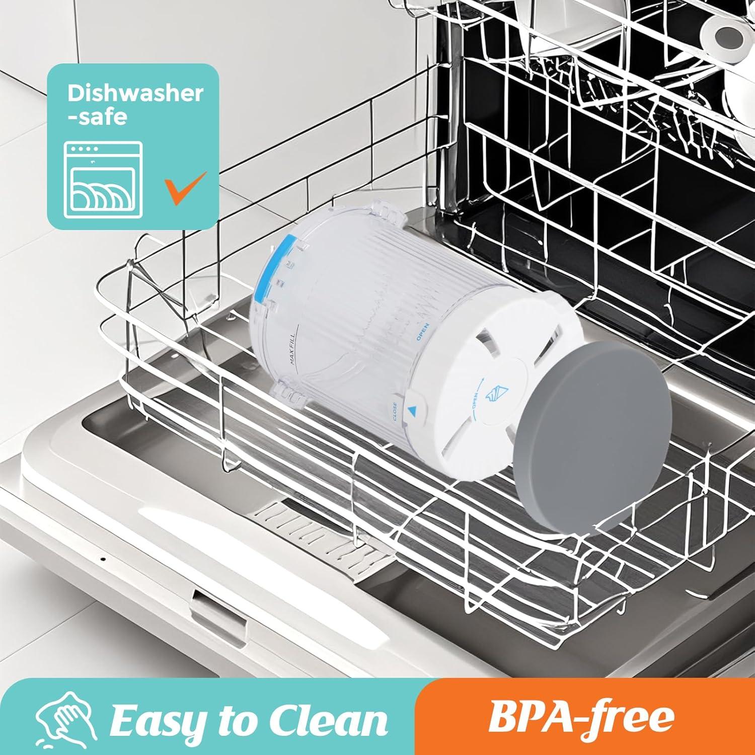 Reemplazo Jeroesja 2-Pack Pints y Tapas para Ninja NC701