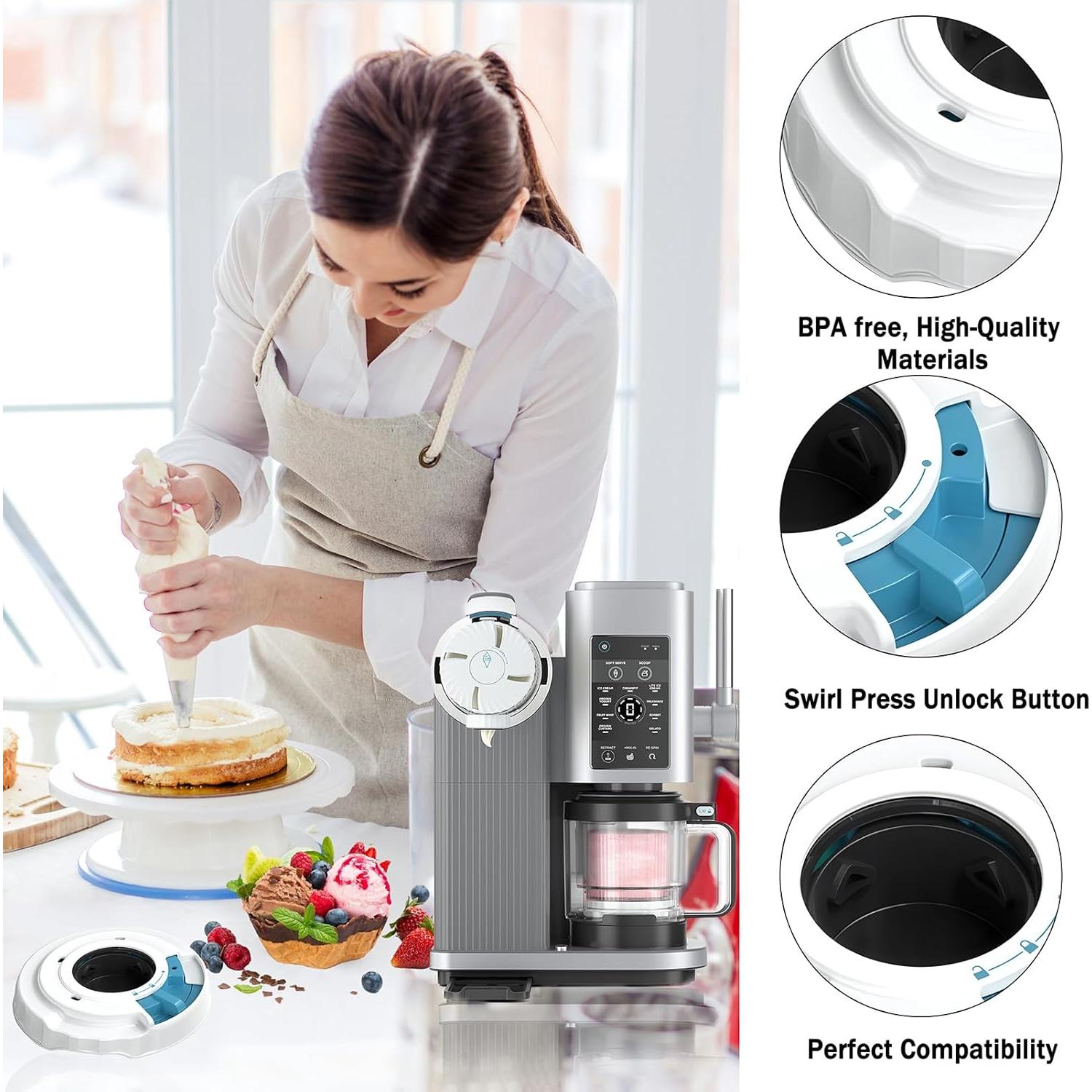 Prensa Swirl VIEOAGEO para Ninja NC700 NC701 - Reutilizable