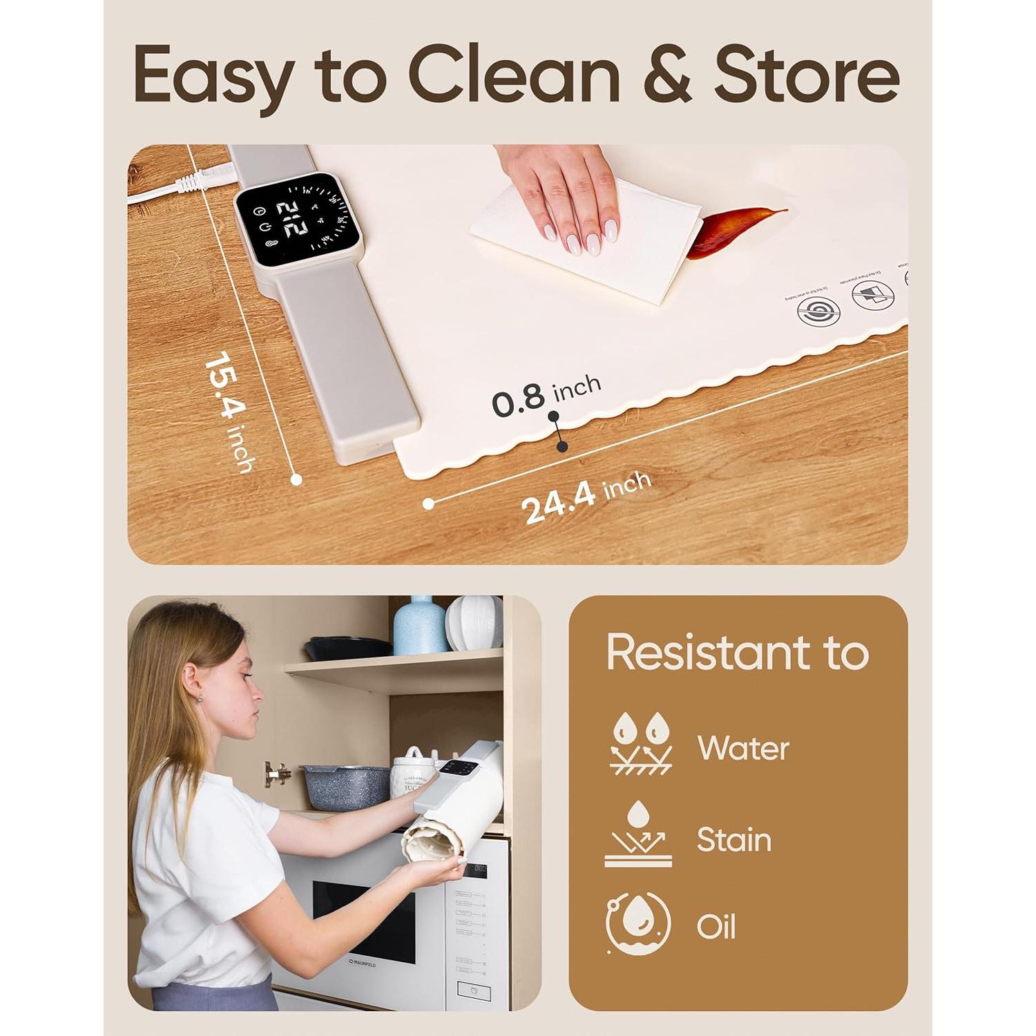 Alfombrilla Calentadora Eléctrica MONJAPANDI 61x38 cm 250W