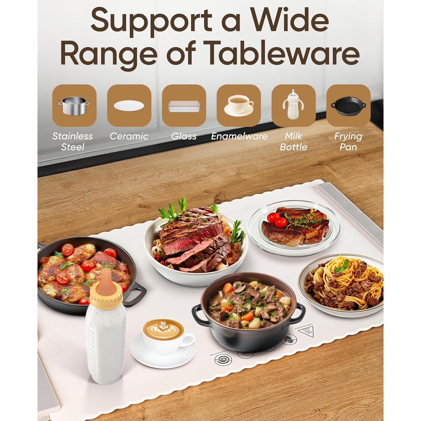 Alfombrilla Calentadora Eléctrica MONJAPANDI 61x38 cm 250W