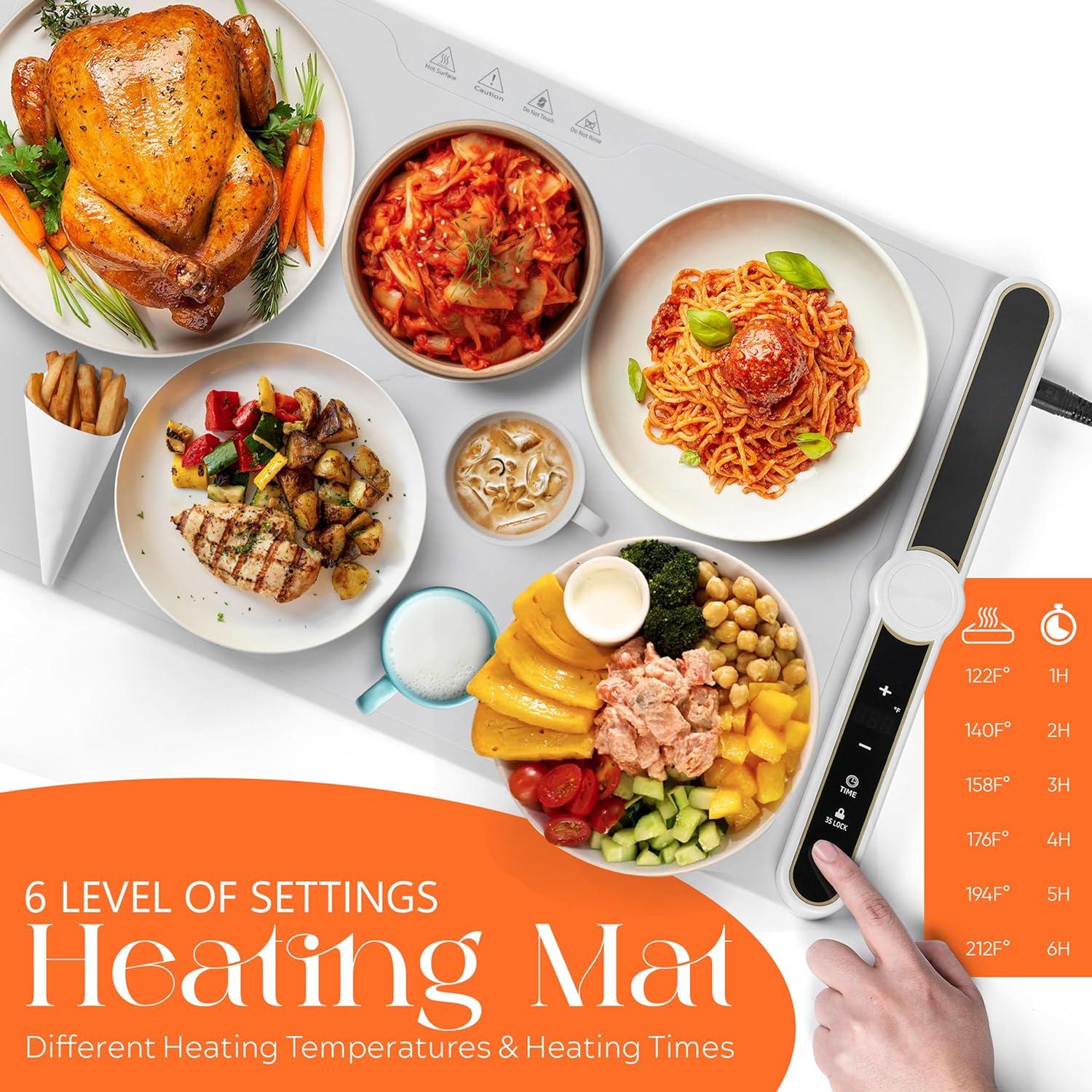 Alfombrilla Calentadora de Comida Nexo 60x38 cm con Grafeno