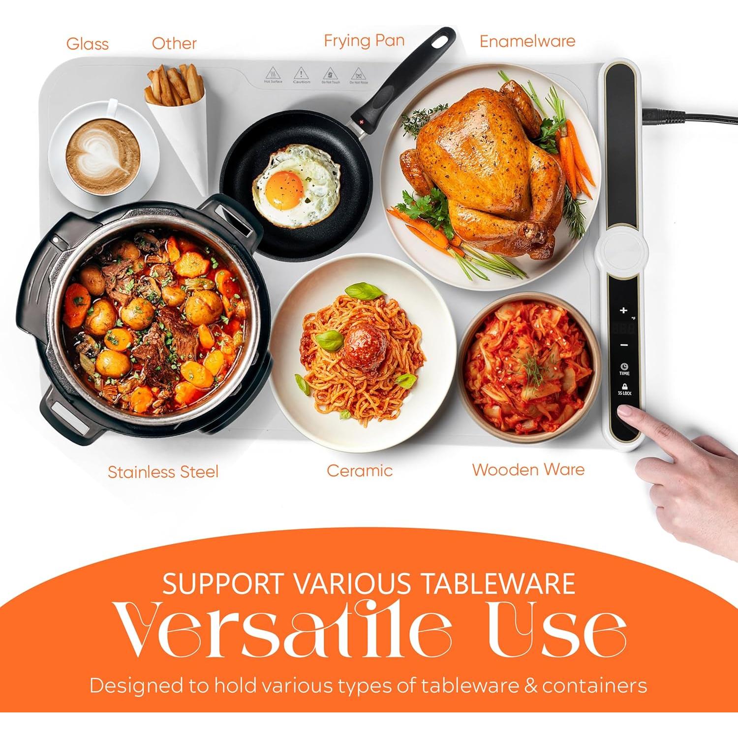 Alfombrilla Calentadora de Comida Nexo 60x38 cm con Grafeno