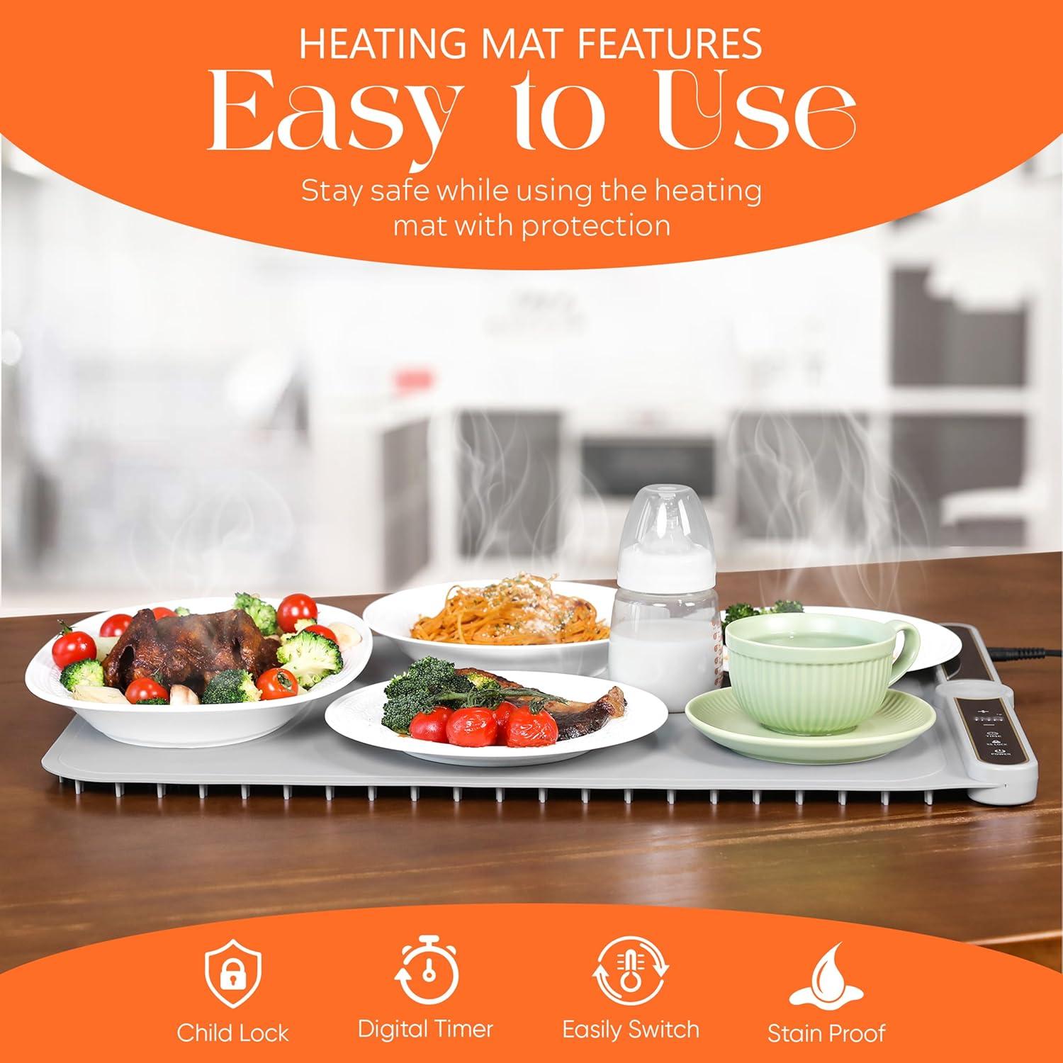 Alfombrilla Calentadora de Comida Nexo 60x38 cm con Grafeno