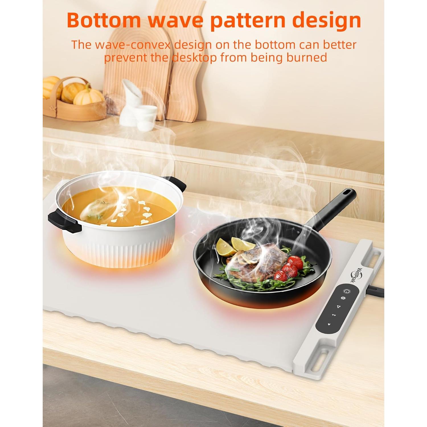 Alfombrilla Calentadora Eléctrica WELLPEAK 61x38cm 240W Blanca