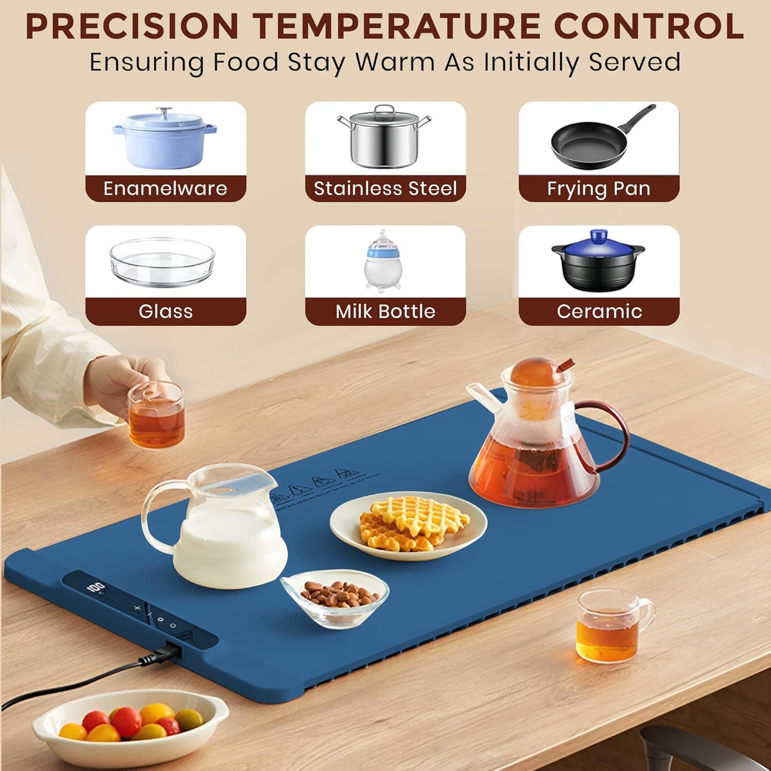 Bandeja Calentadora Eléctrica Jewelcare 63.5x30.5cm Azul