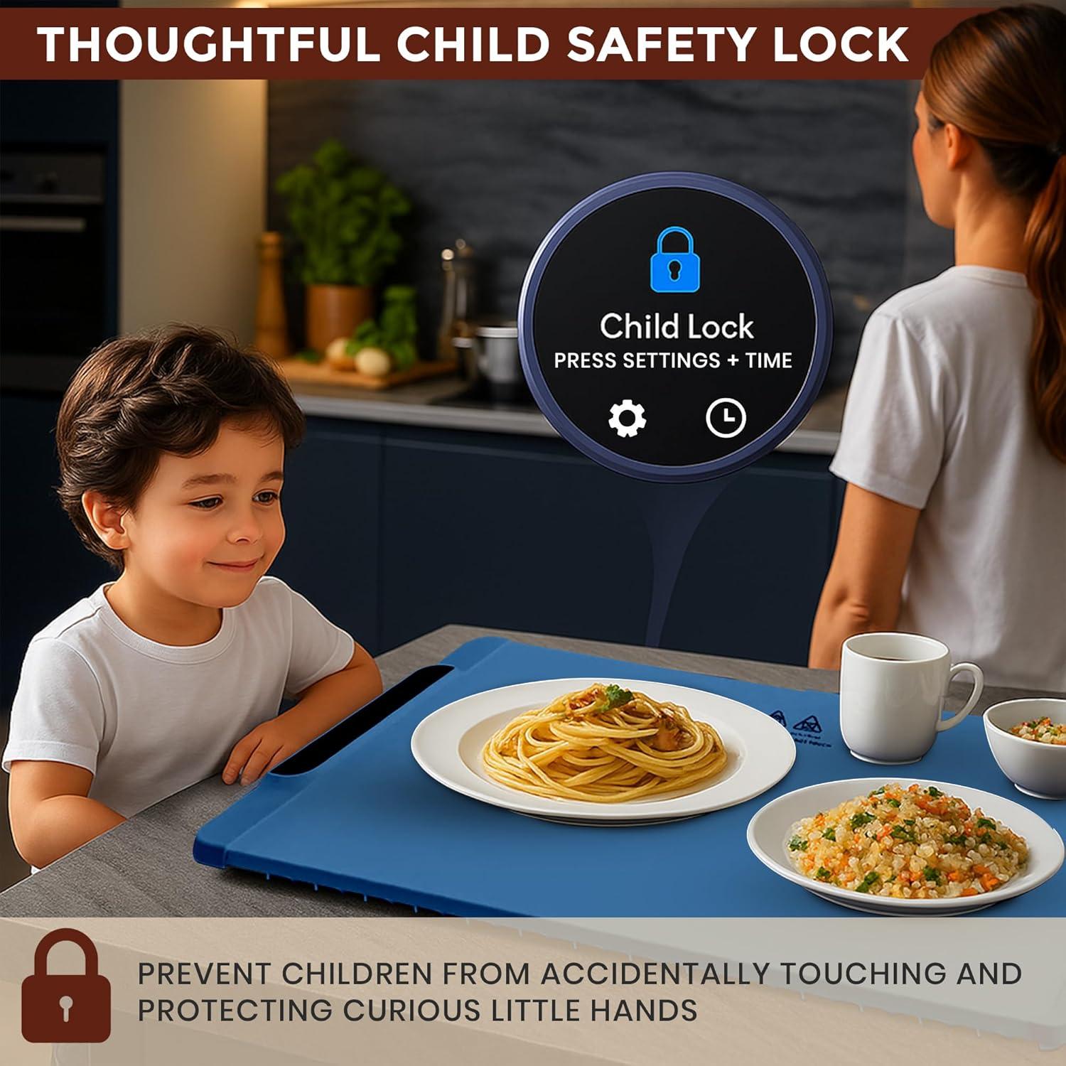 Bandeja Calentadora Eléctrica Jewelcare 63.5x30.5cm Azul