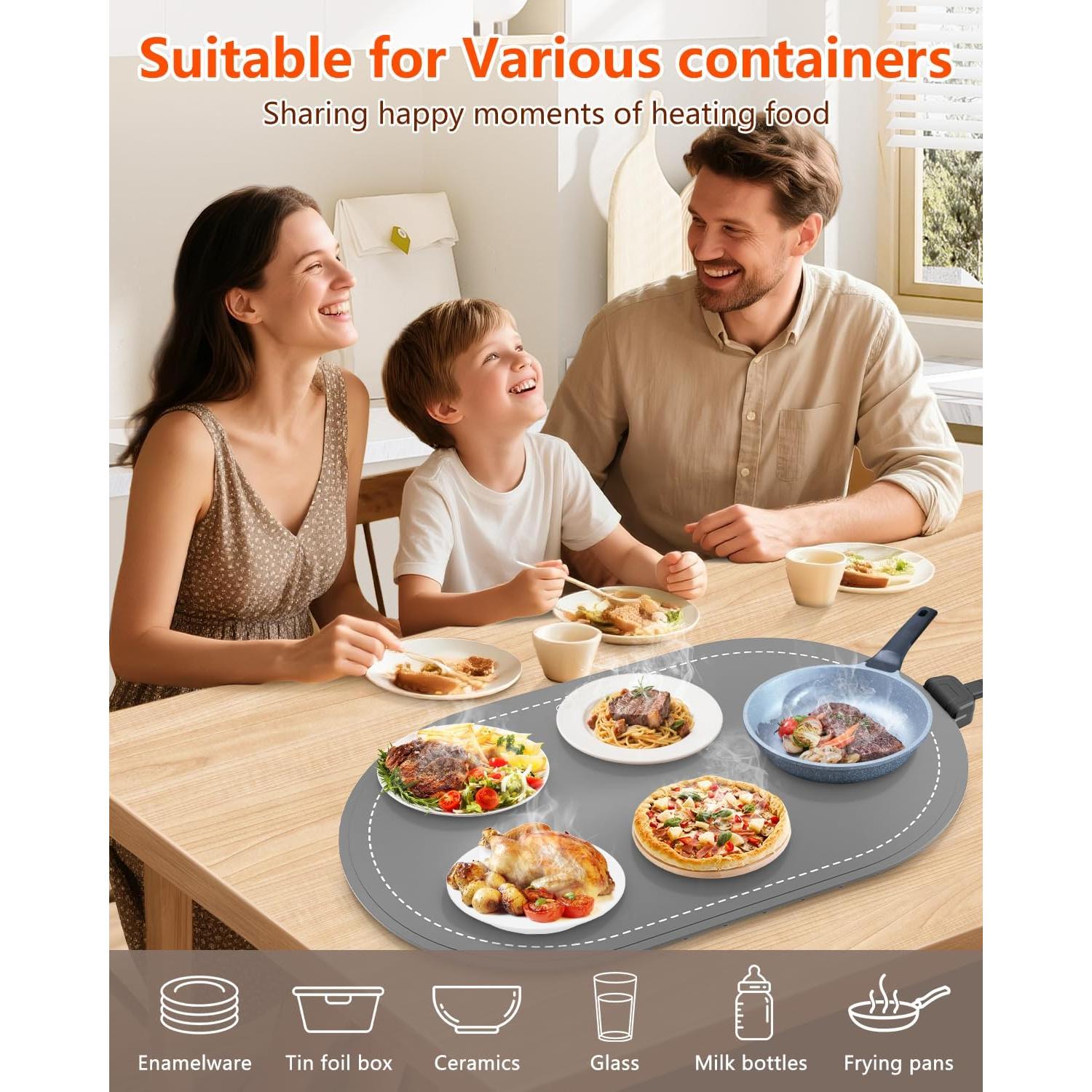 Alfombrilla Calentadora de Comida Seenlast 1.44kg Silicona