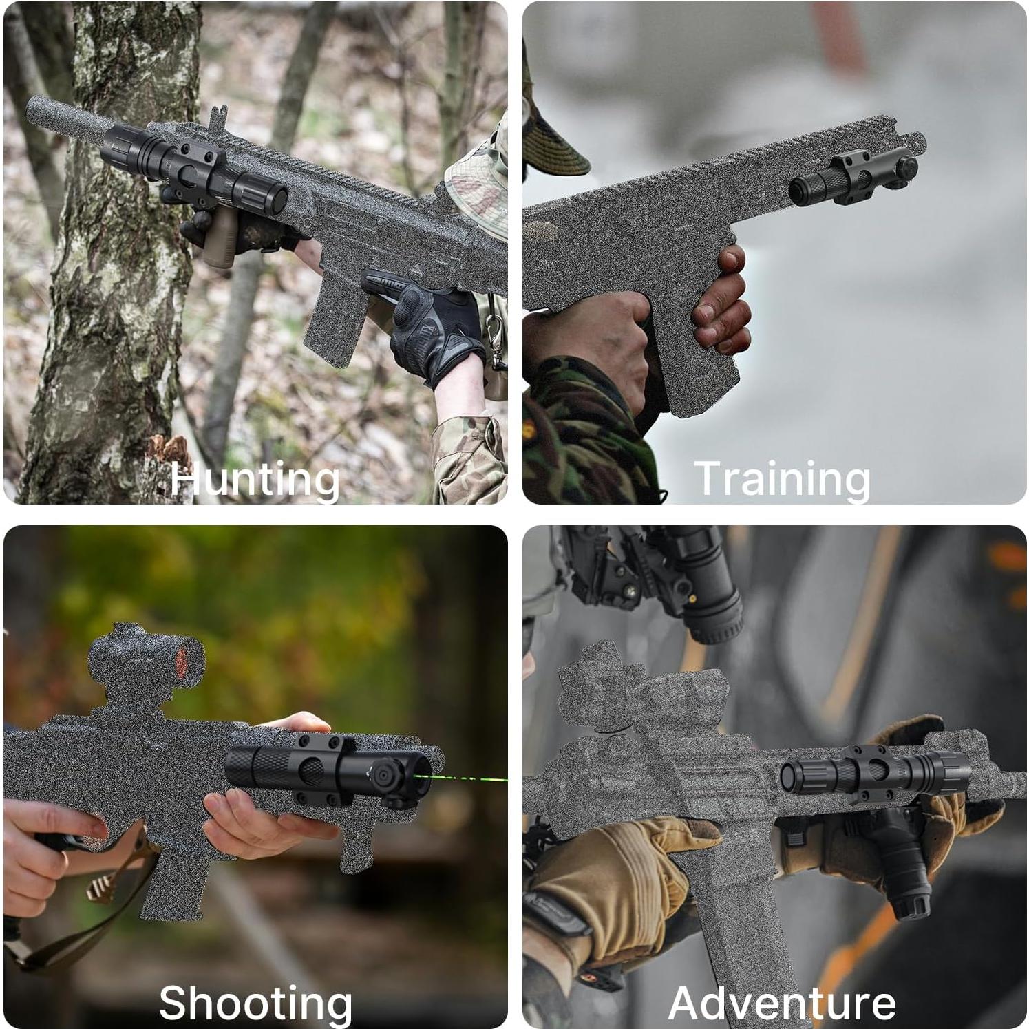 Soporte de Linterna M Lock Fyland 1 Pulgada Aluminio Negro