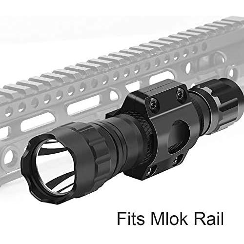 Soporte de Linterna M Lock Fyland 1 Pulgada Aluminio Negro