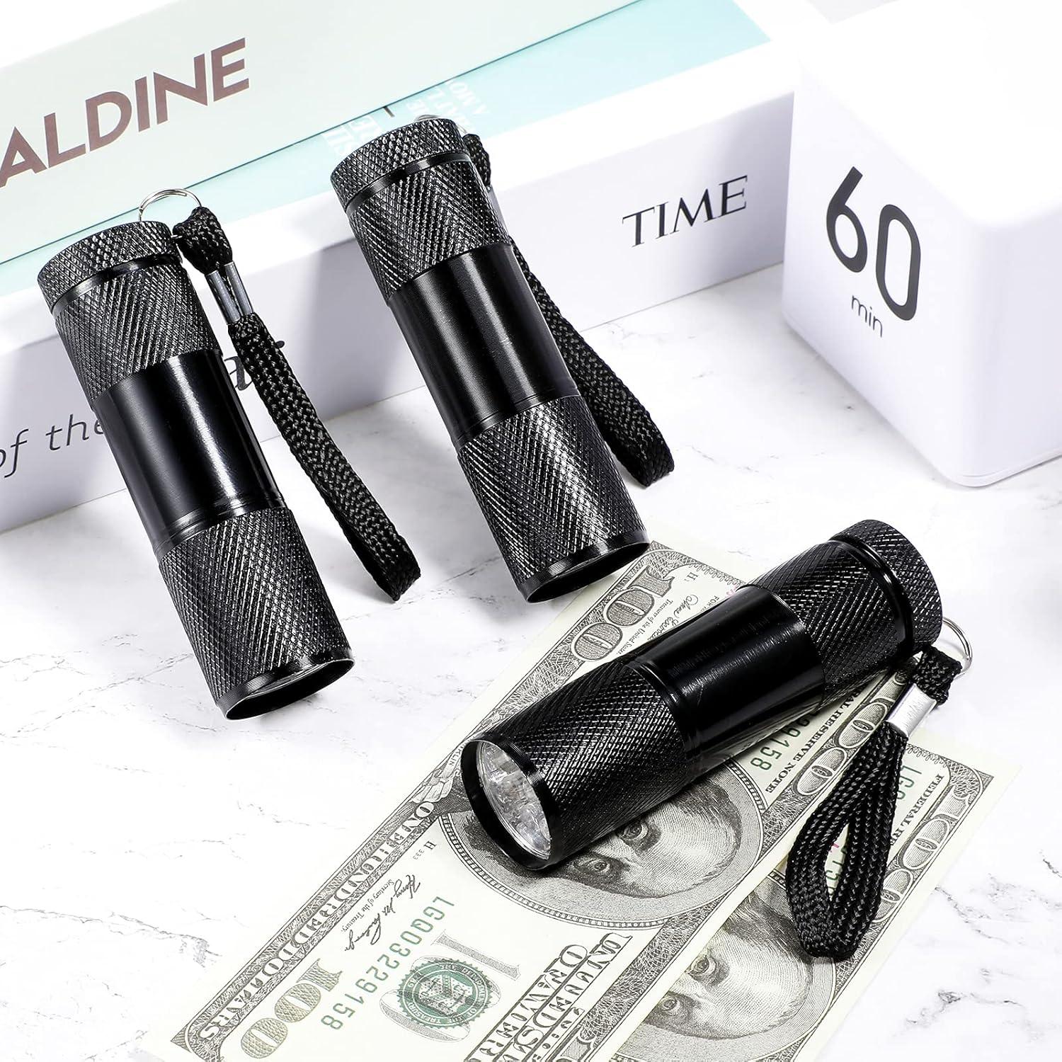 Linternas UV Portátiles Roceei - 10 Piezas, Luz Negra LED